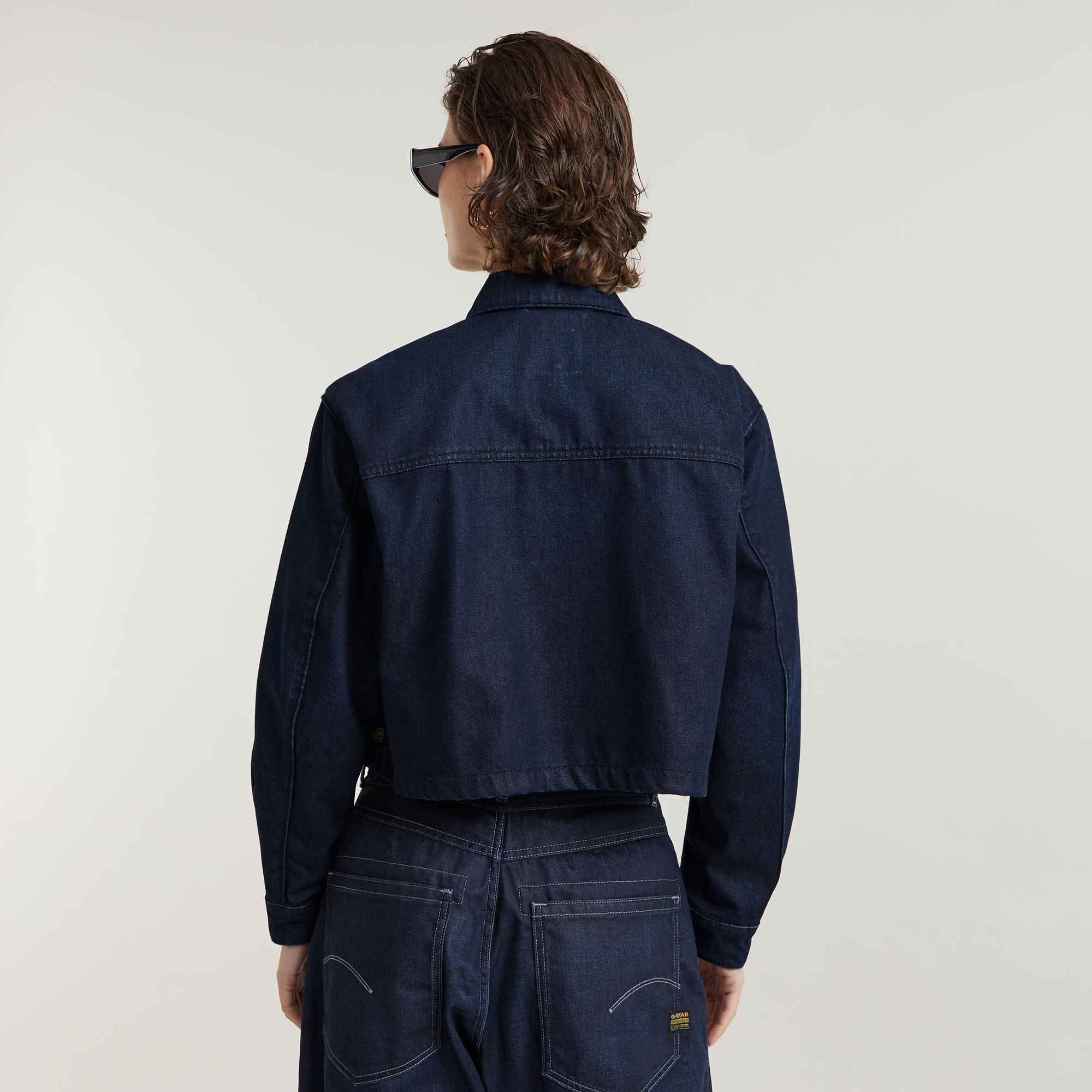 G-Star RAW Cropped Peacoat Jack Donkerblauw Dames