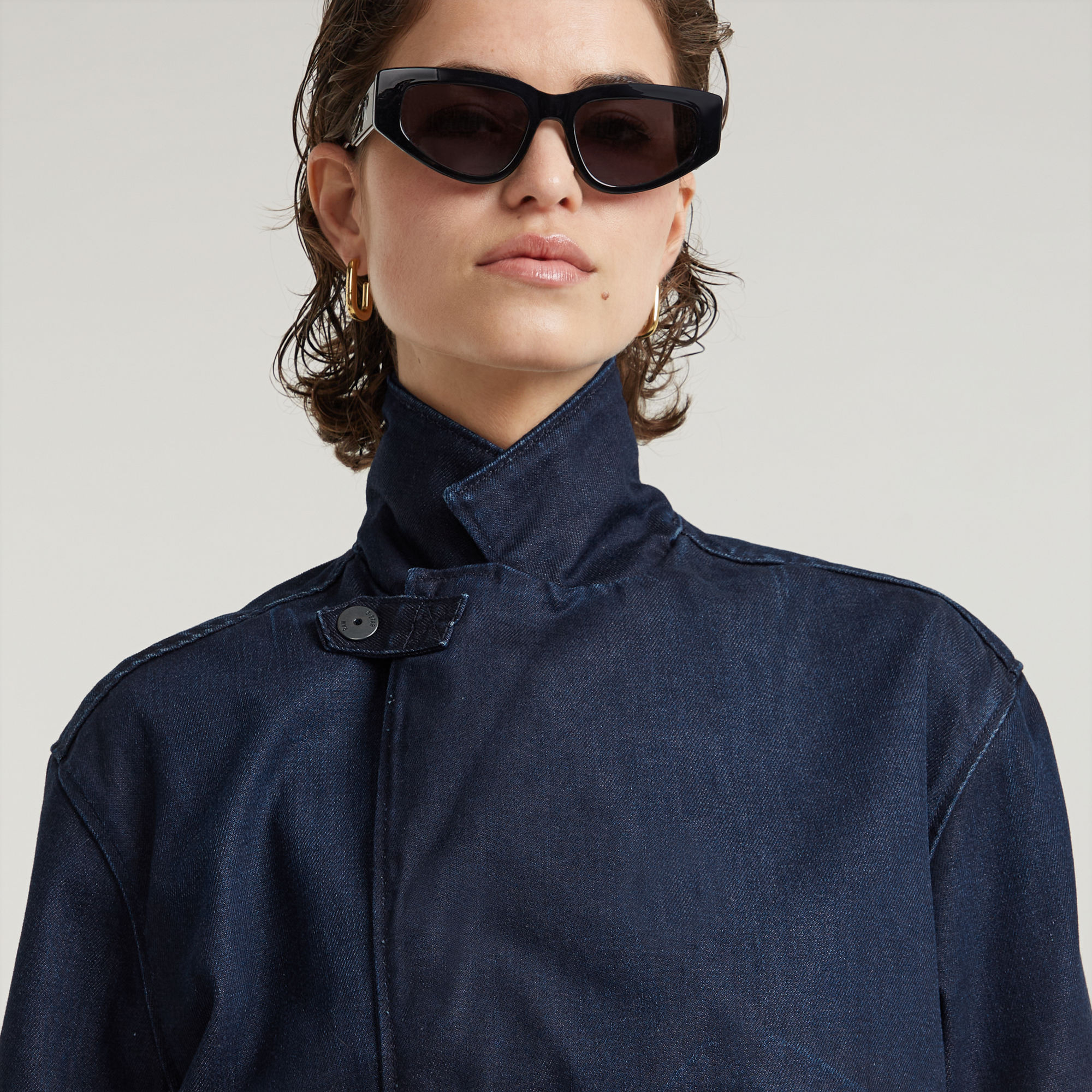 G-Star RAW Cropped Peacoat Jack Donkerblauw Dames
