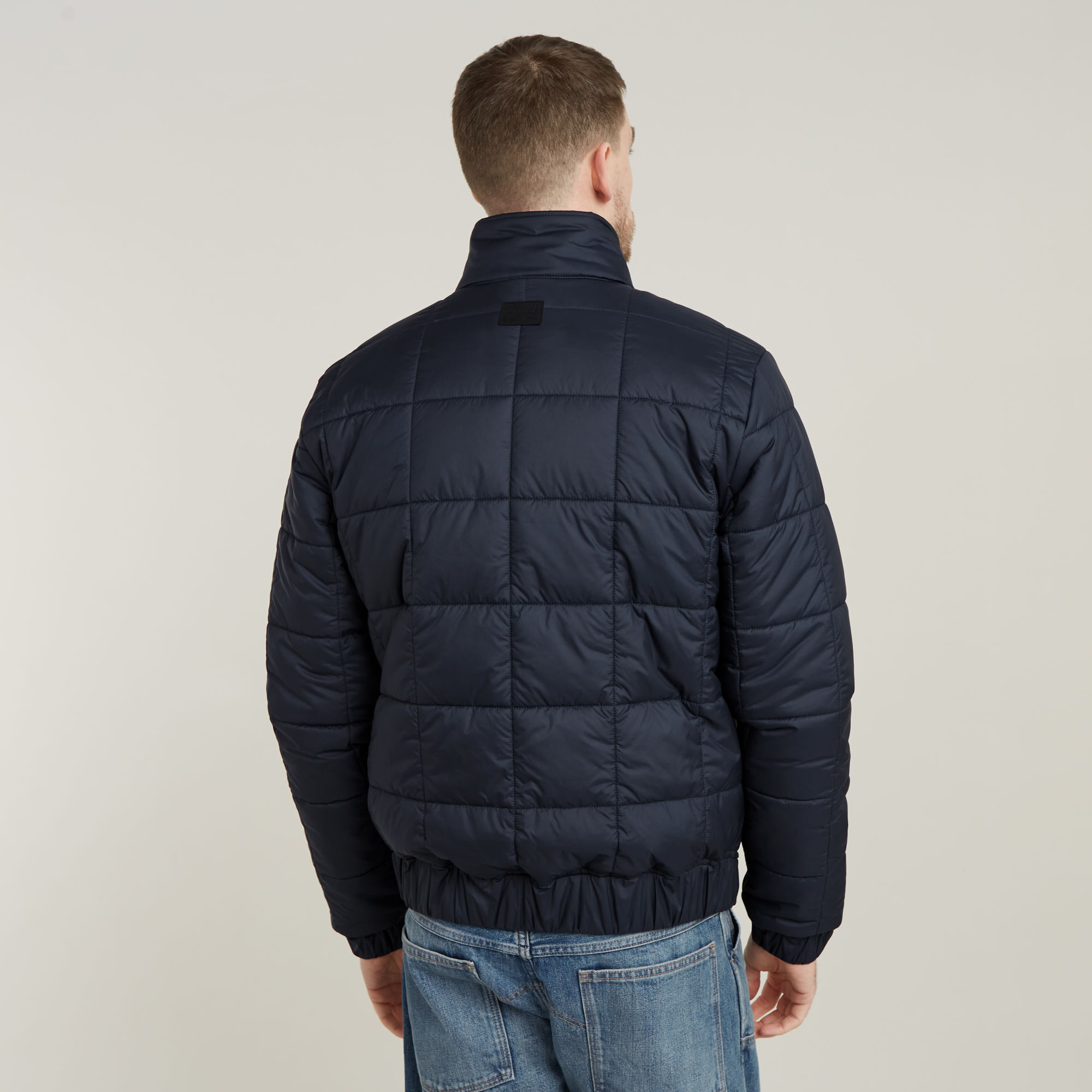 G-Star RAW Meefic Quilted Jack Donkerblauw Heren