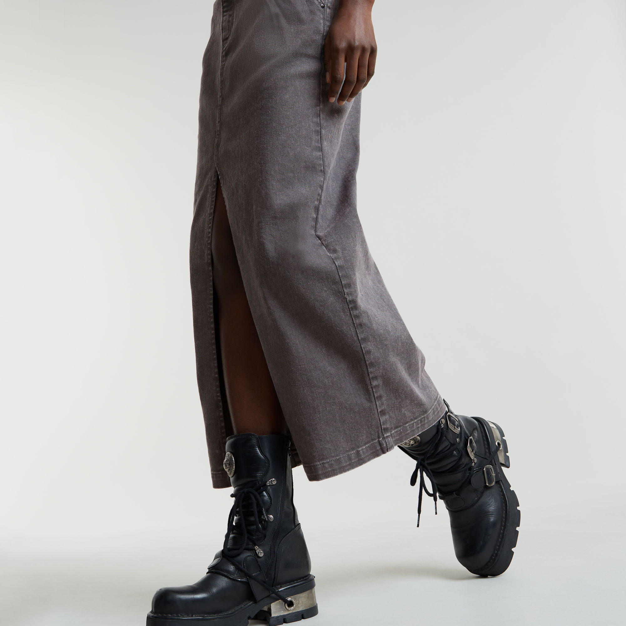 G-Star RAW Midi Kokerrok Grijs Dames