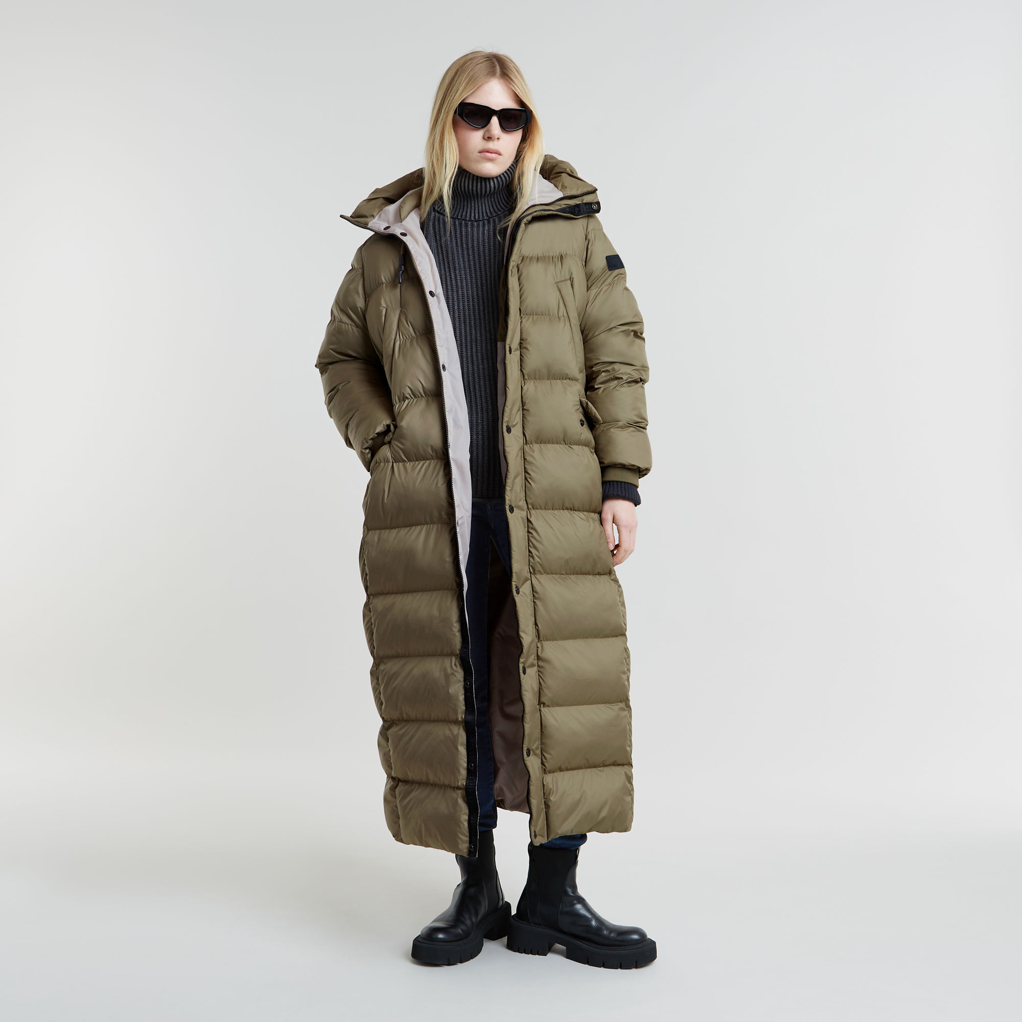 G-Star RAW Whistler Long Puffer - Groen - Dames