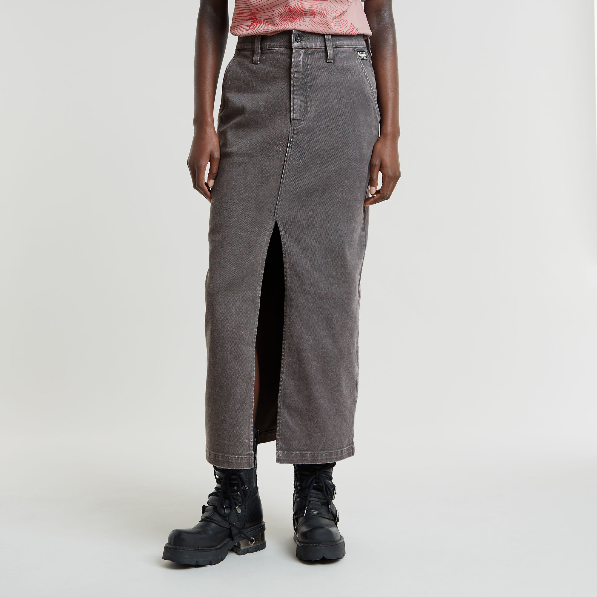

Midi Pencil Skirt - Grey - Women