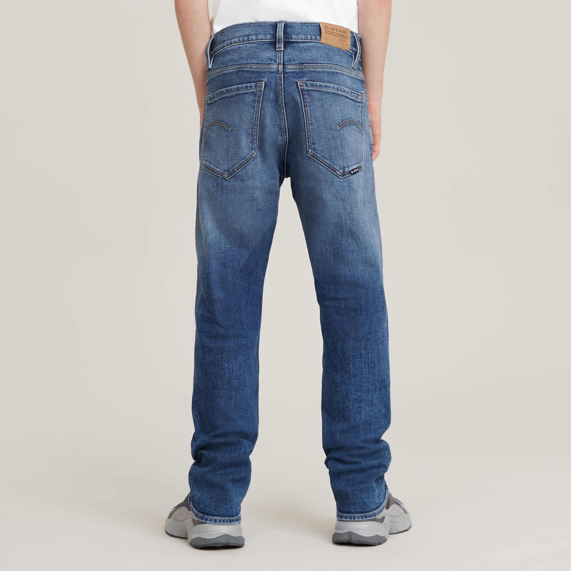 G-Star RAW Jongens Premium Mosa Straight Jeans Midden blauw jongens