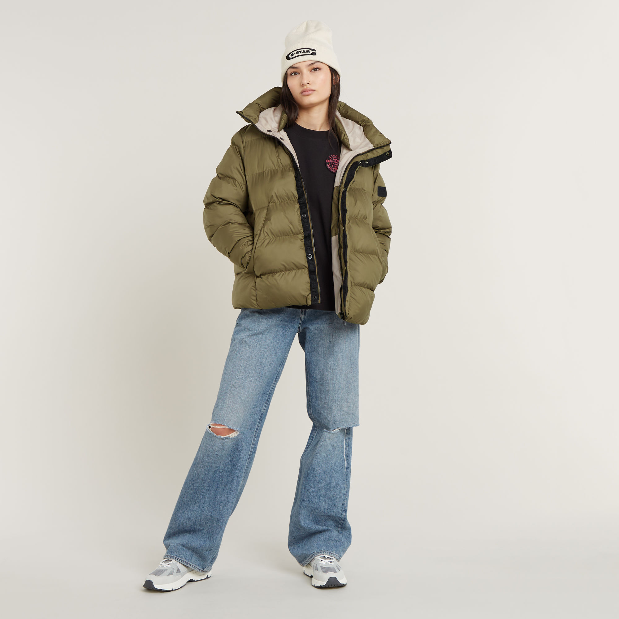 G-Star RAW Whistler Short Puffer Groen Dames
