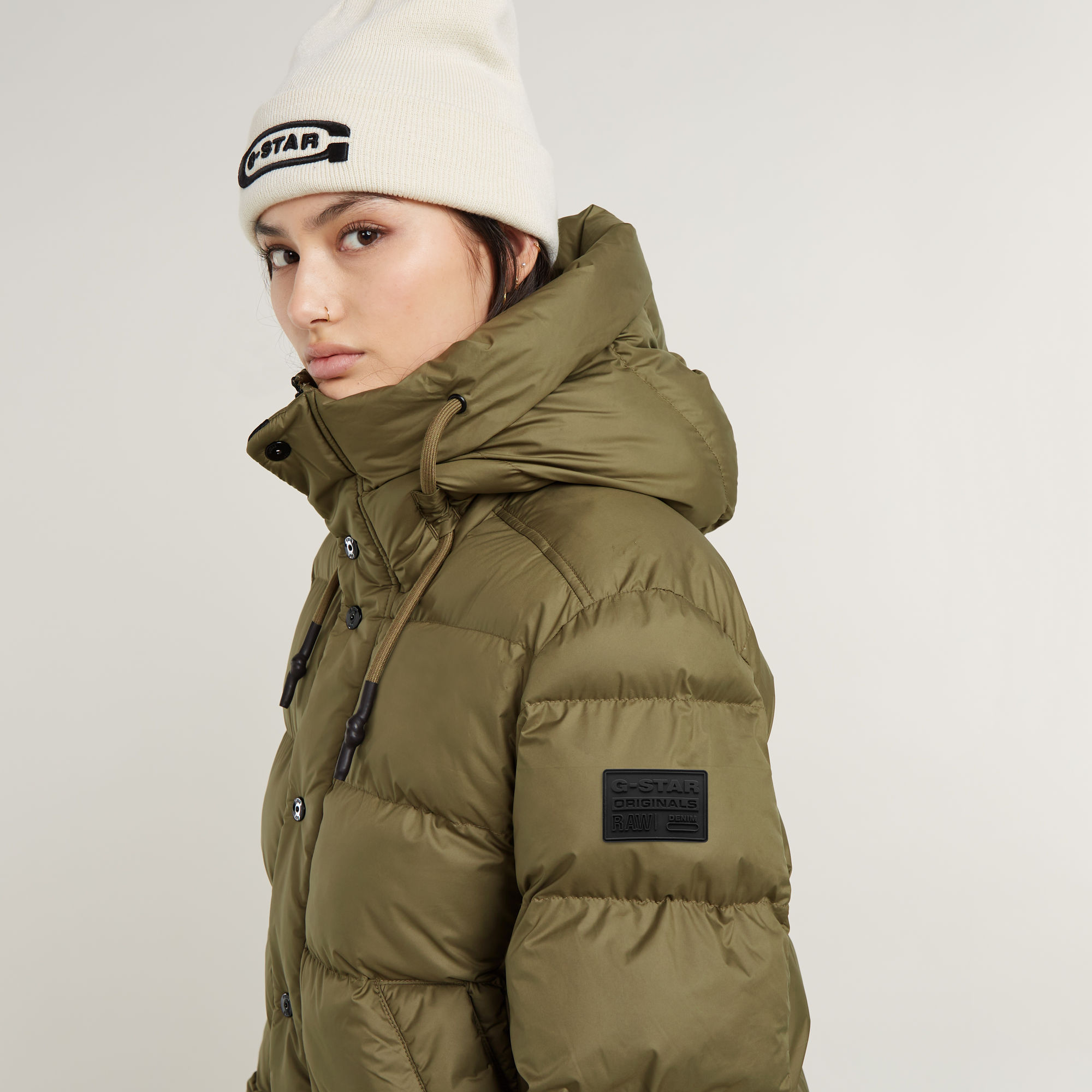 G-Star RAW Whistler Short Puffer Groen Dames