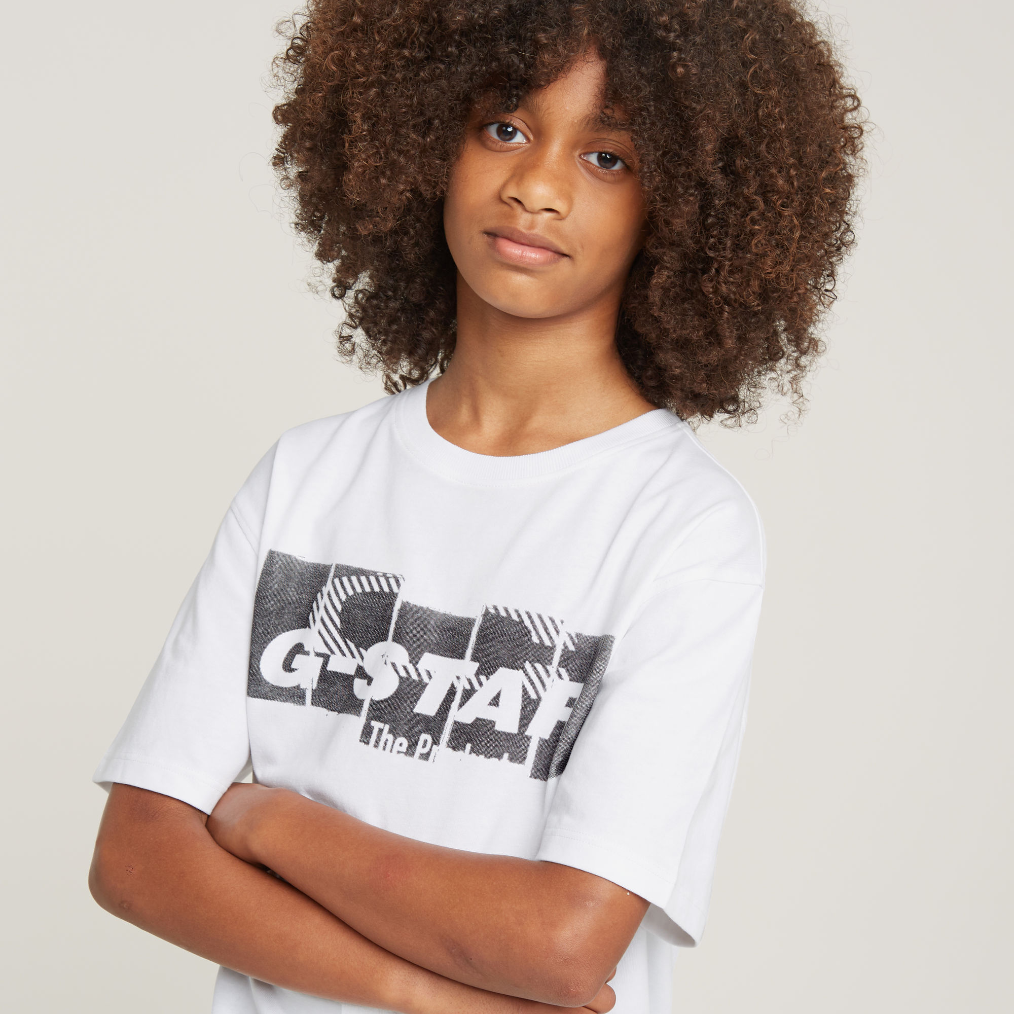 G-Star RAW Jongens T-Shirt Boxy Wit jongens