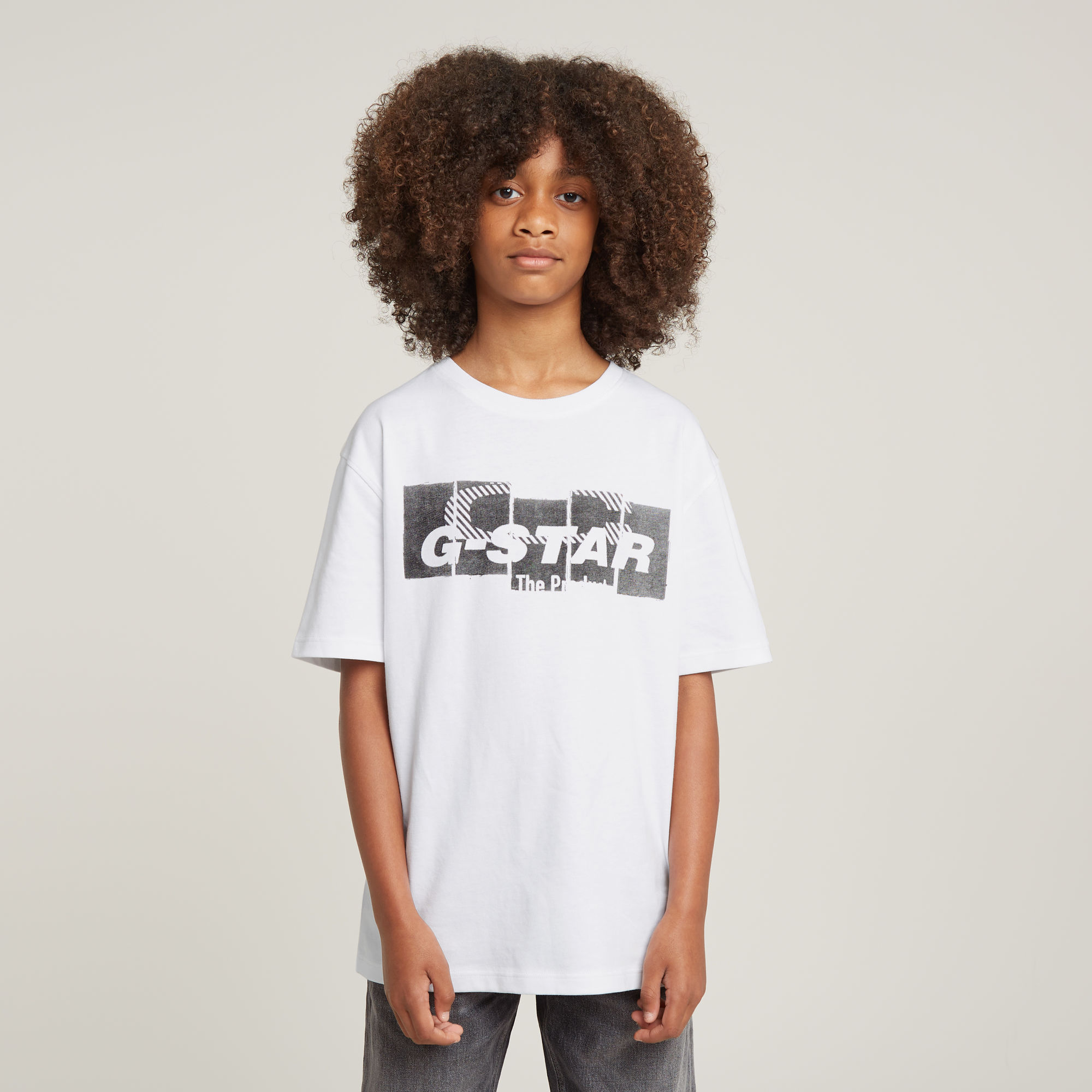 

Boys T-Shirt Boxy - White - boys