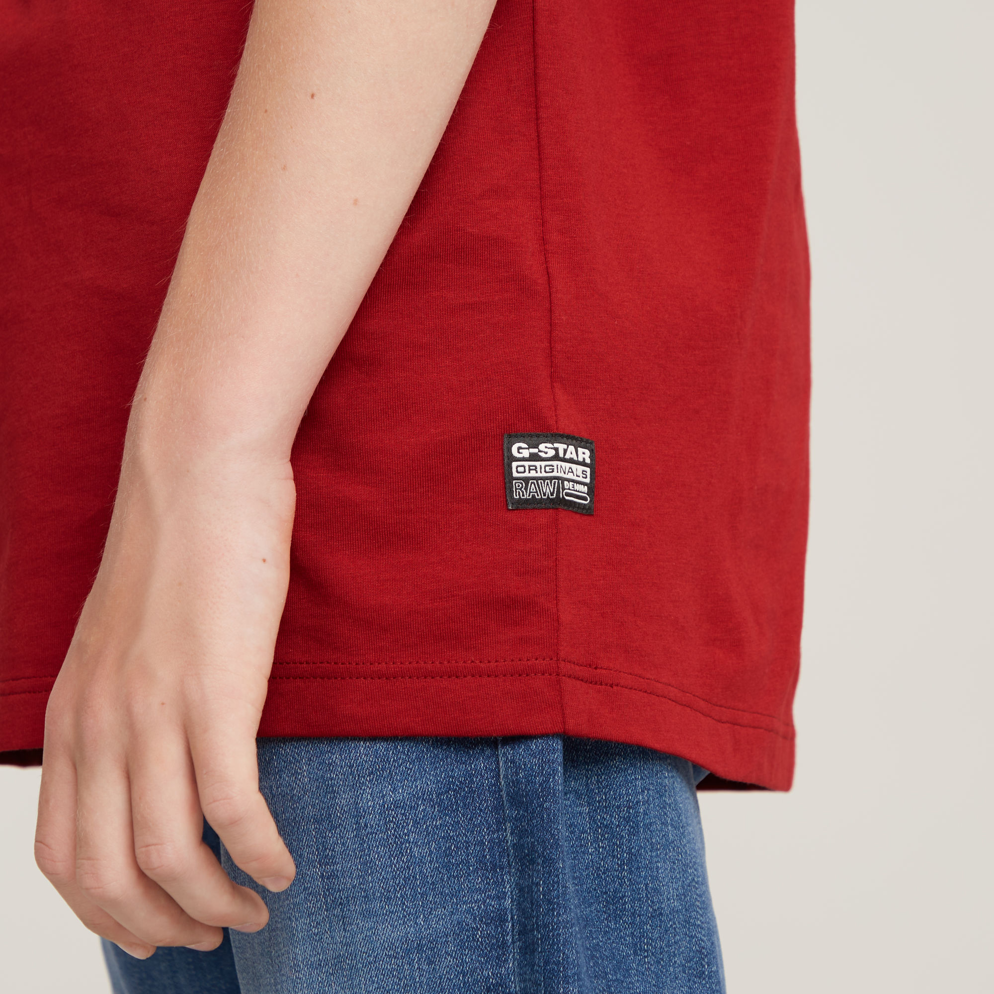 G-Star RAW Jongens T-Shirt Loose Rood jongens