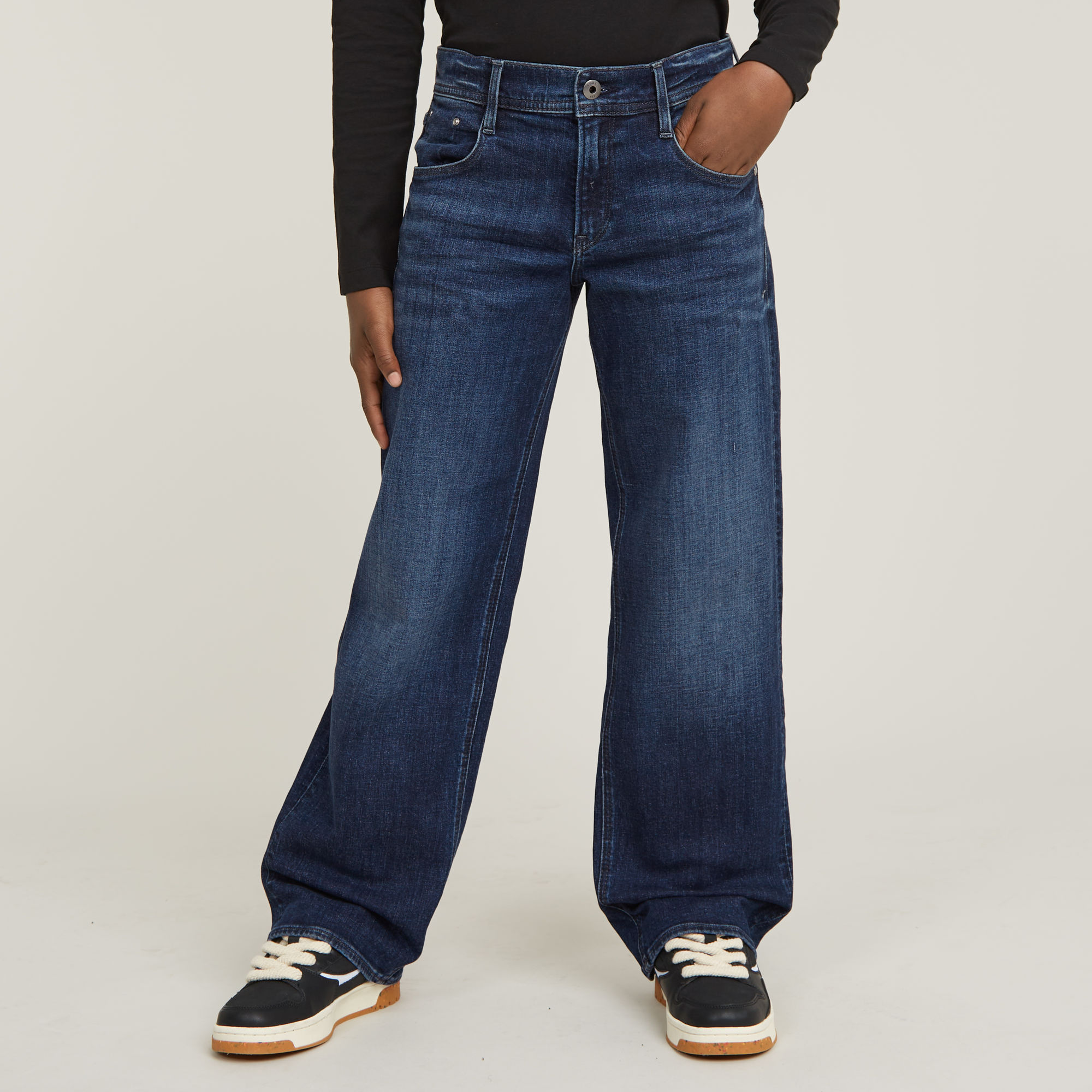 

Meisjes Judee Loose Jeans - Donkerblauw - meisjes