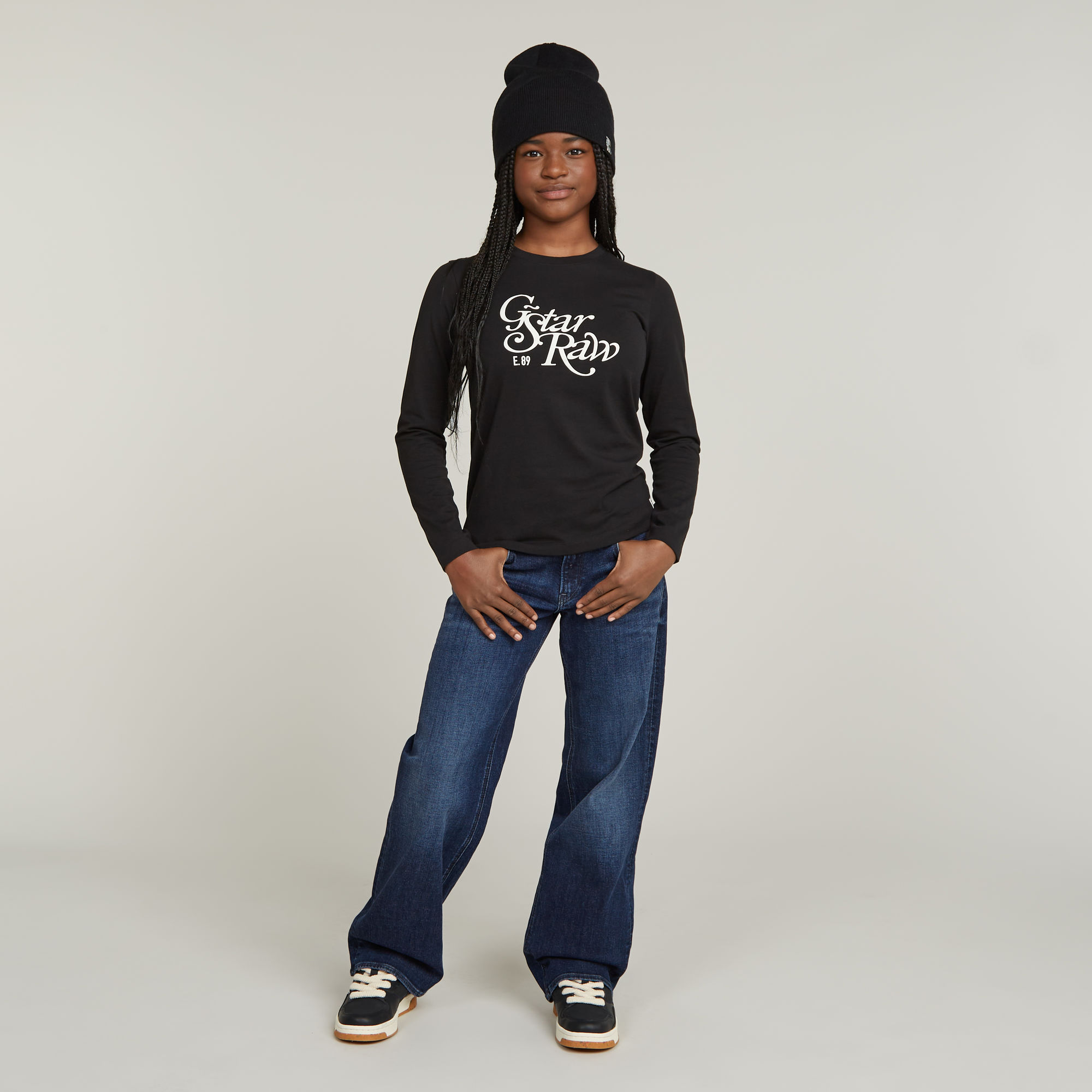 G-Star RAW Meisjes Judee Loose Jeans Donkerblauw meisjes