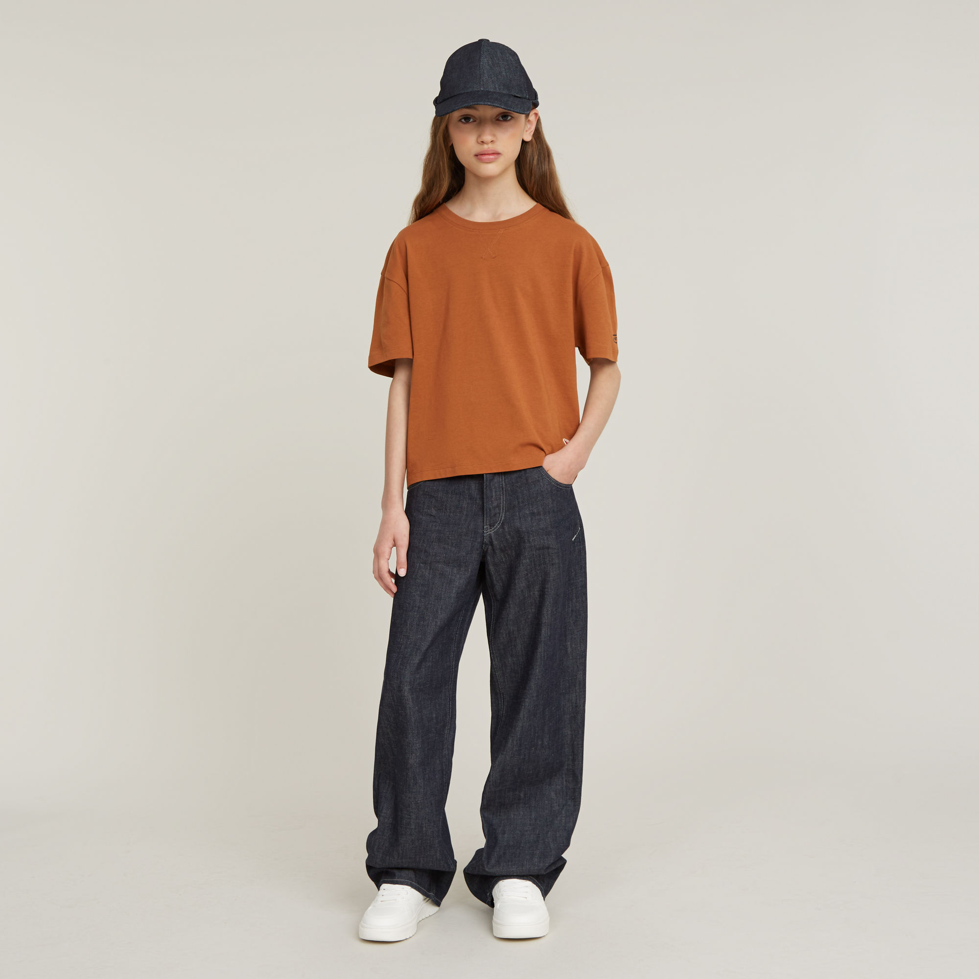 G-Star RAW Meisjes Premium Judee Loose Jeans Donkerblauw meisjes