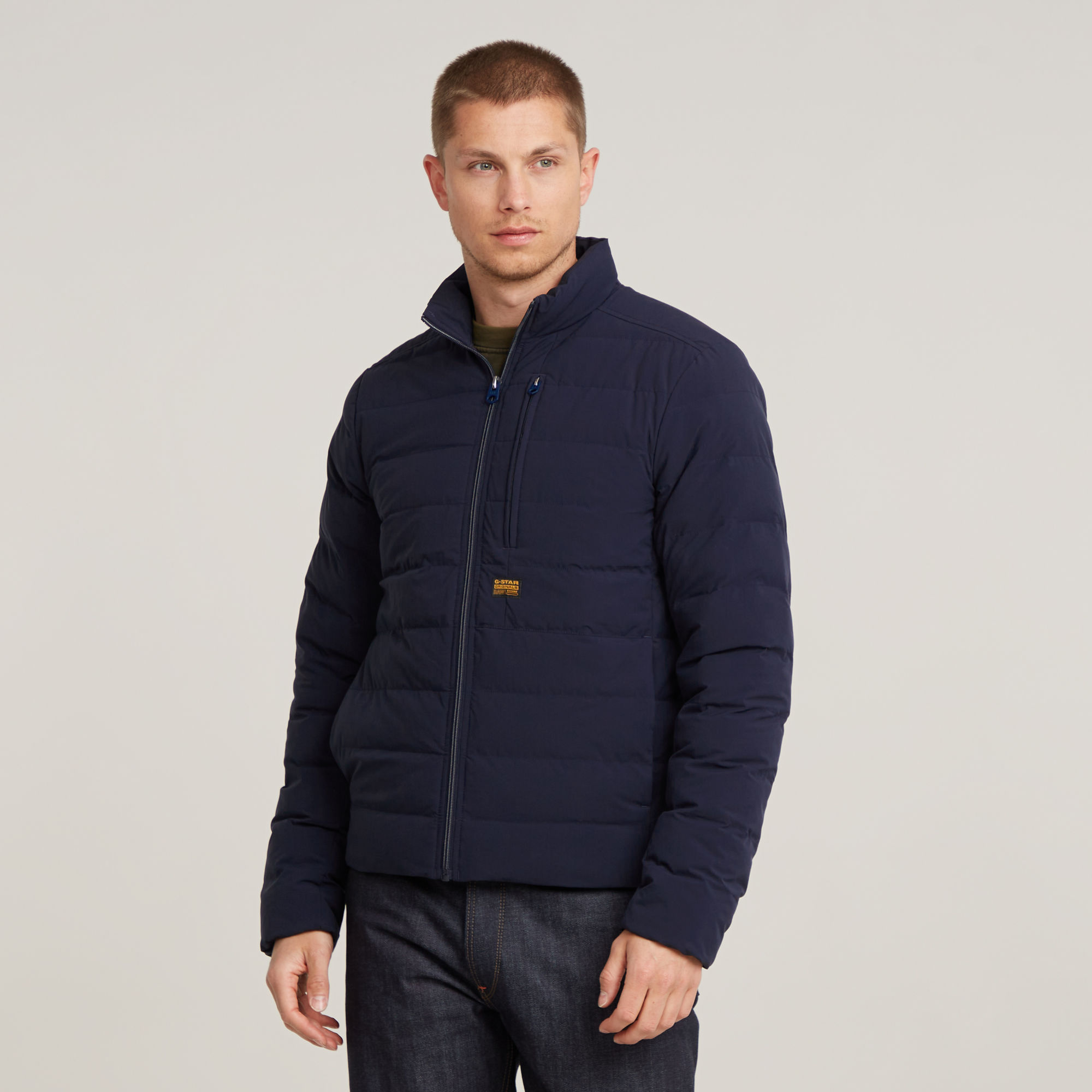 G-STAR RAW Heren Jassen Foundation Liner Jkt Donkerblauw