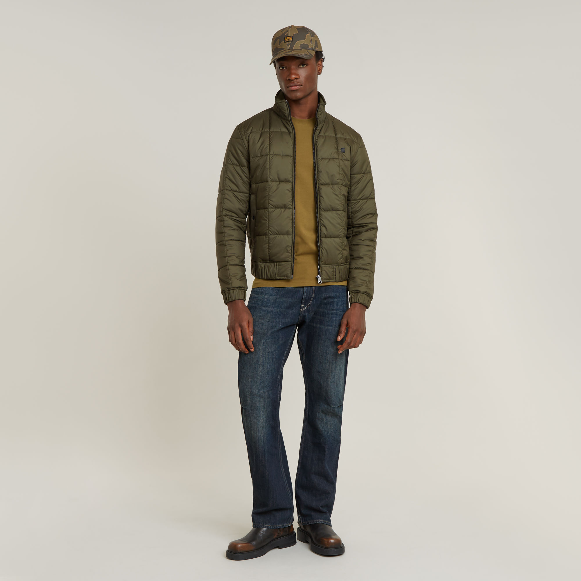 G-Star RAW Meefic Quilted Jack Groen Heren