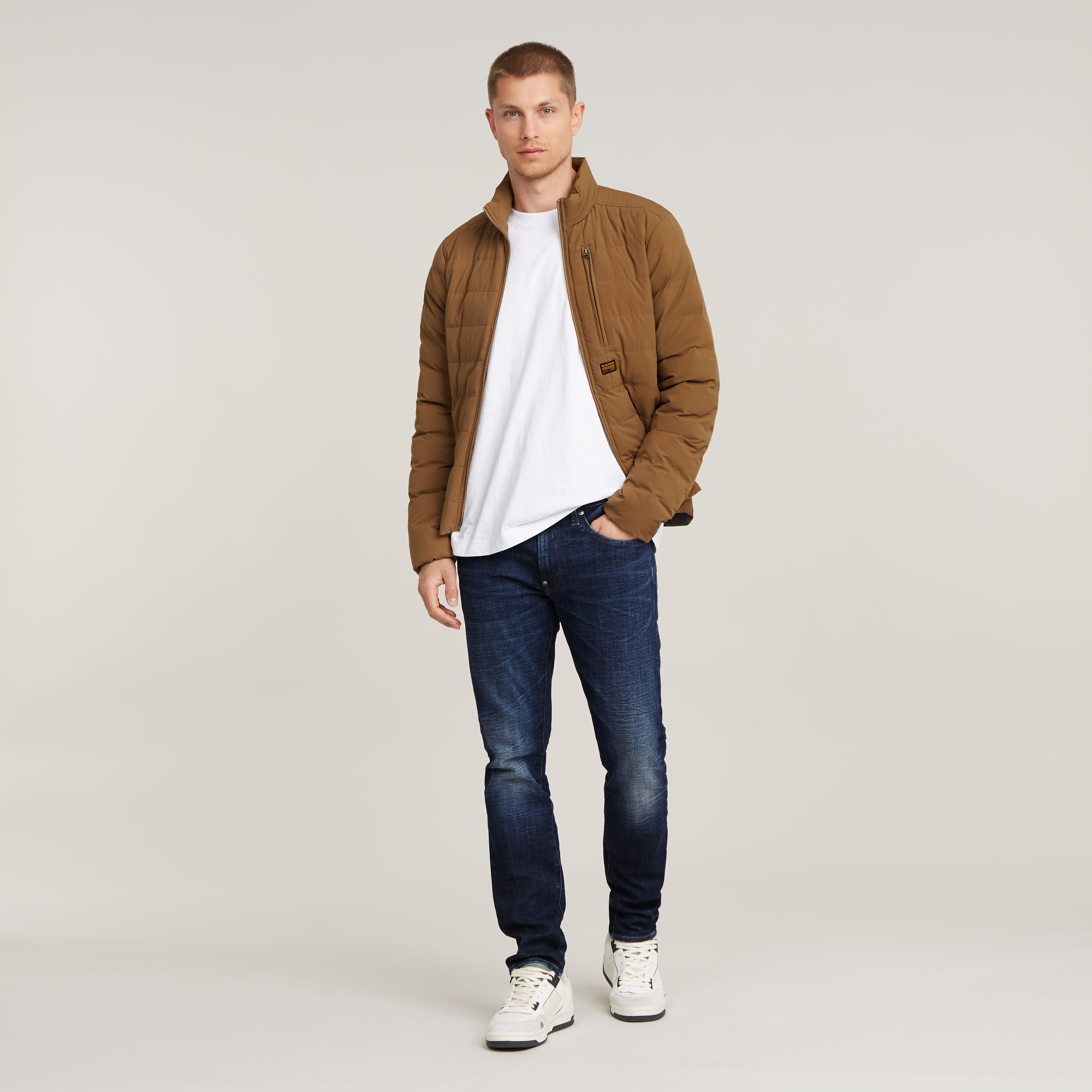 G-Star RAW Revend FWD Skinny Jeans Grijs Heren