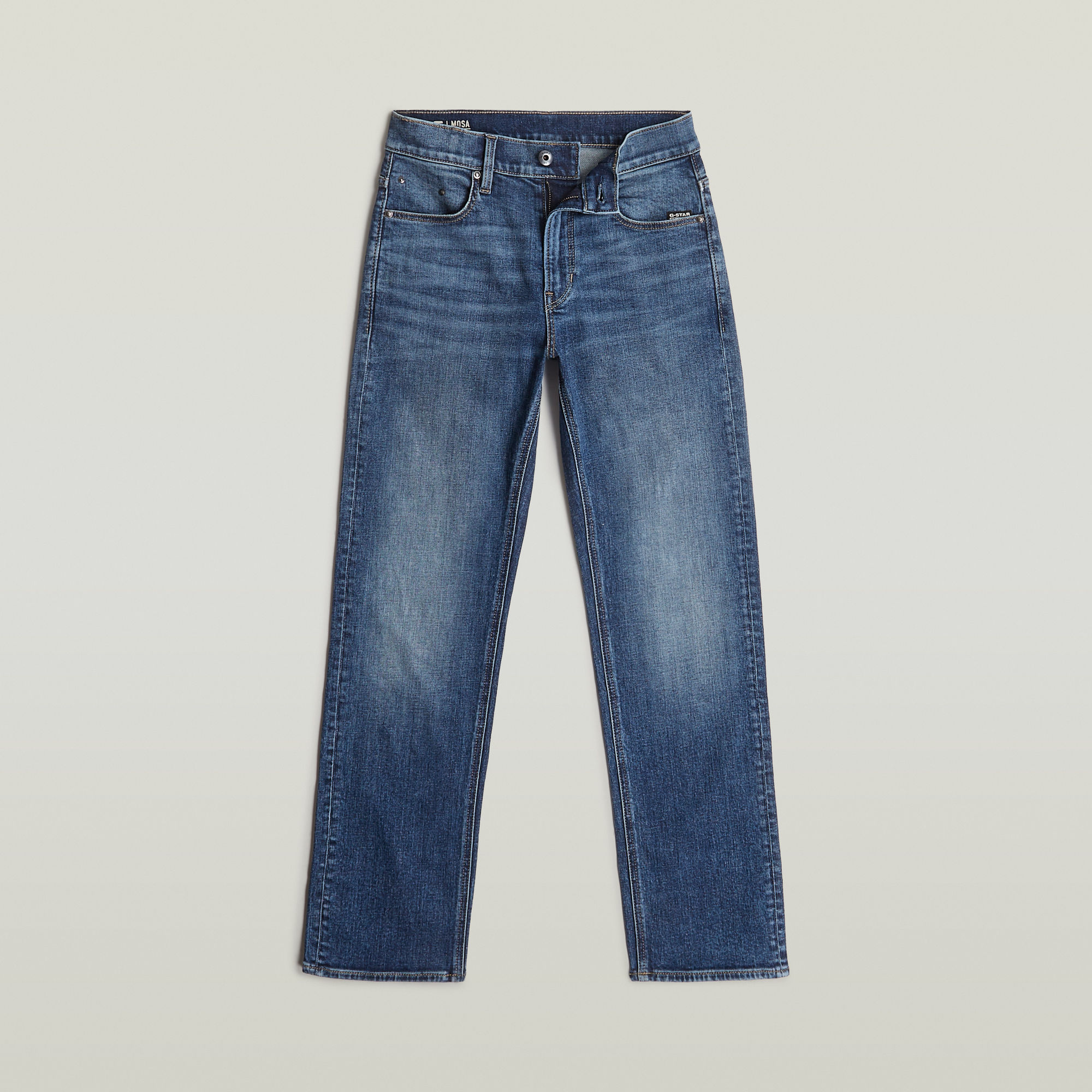 G-Star RAW Jongens Premium Mosa Straight Jeans Midden blauw jongens