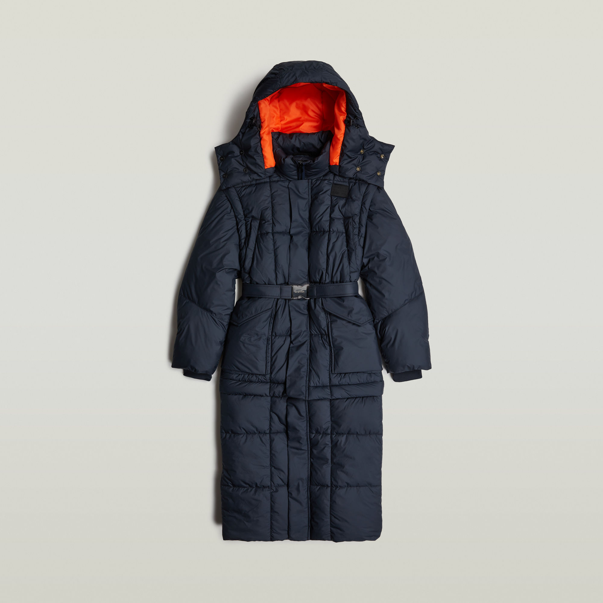 G-Star RAW Modular Gewatteerde Puffer Met Capuchon Donkerblauw Dames