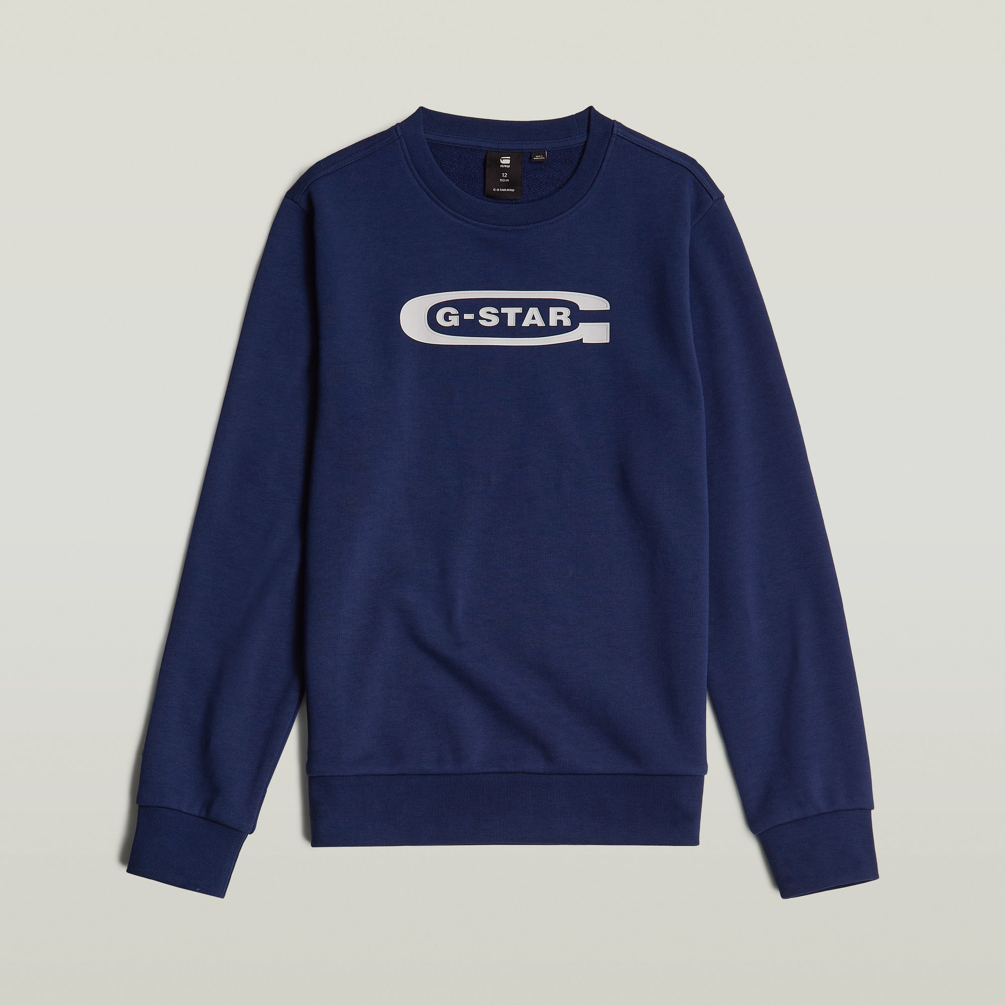 G-Star RAW Jongens Sweater Unbrushed Donkerblauw jongens