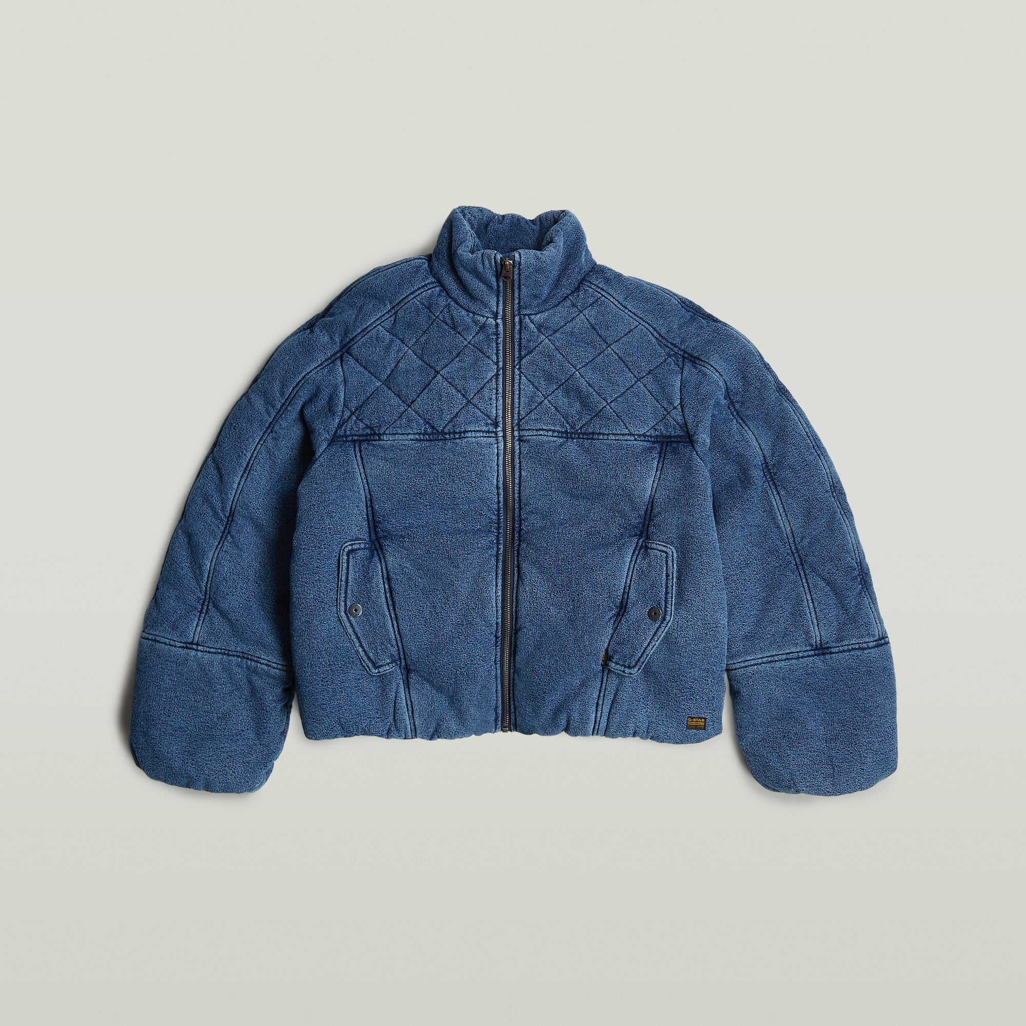 G-Star RAW Gewatteerd Cocoon Bomberjack Midden blauw Dames