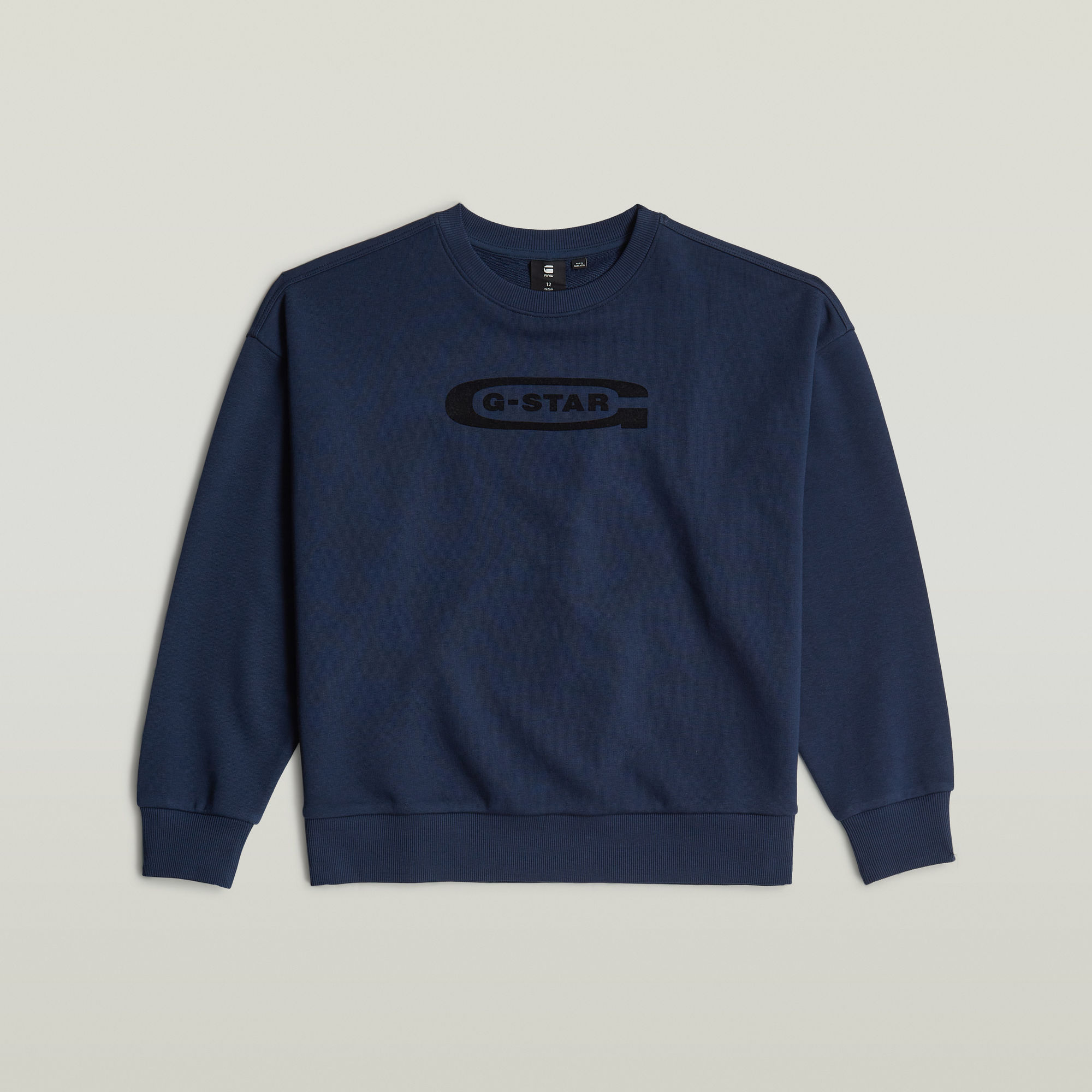 G-Star RAW Kids Sweater Unbrushed Donkerblauw meisjes