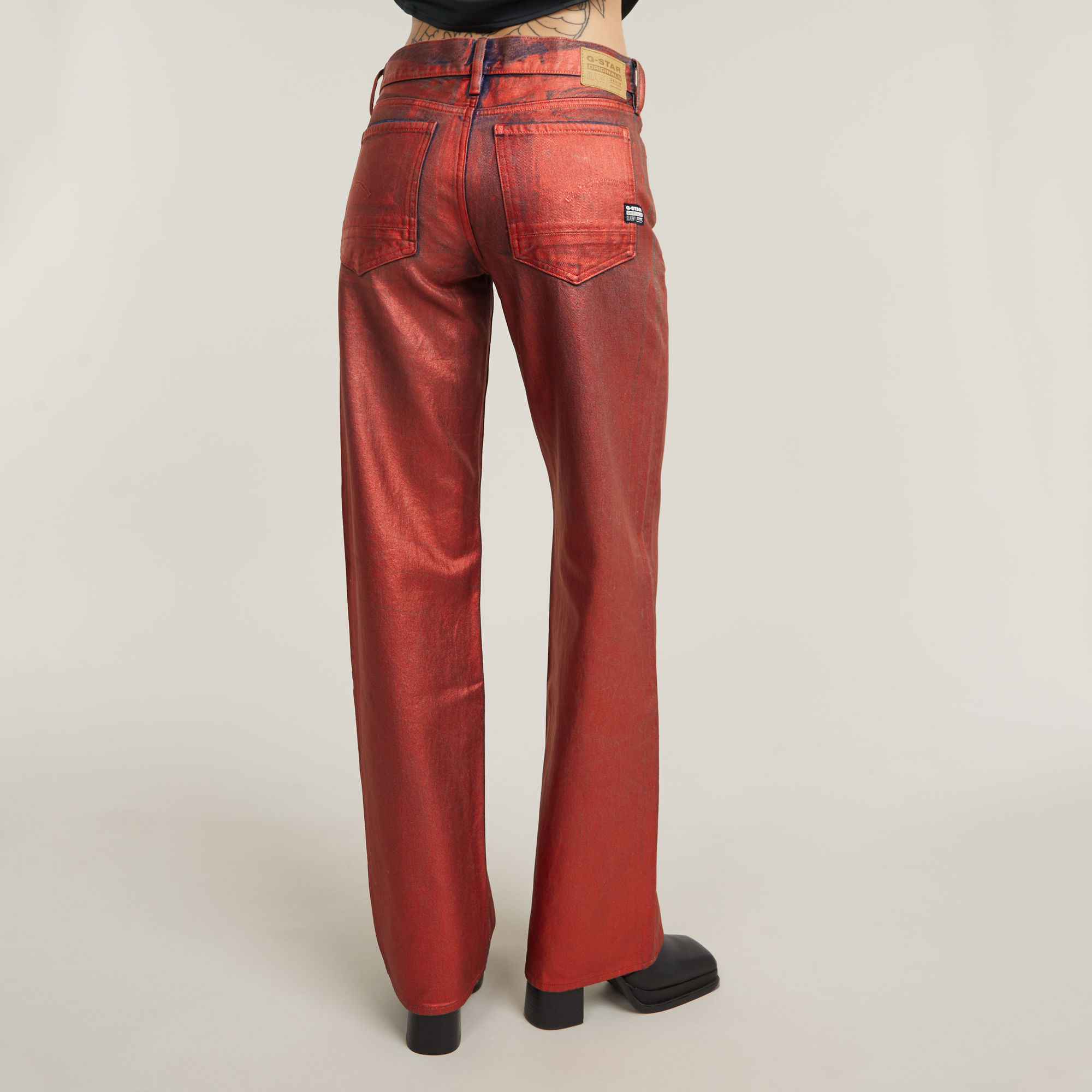 G-Star RAW Judee Low Waist Loose Jeans Rood Dames