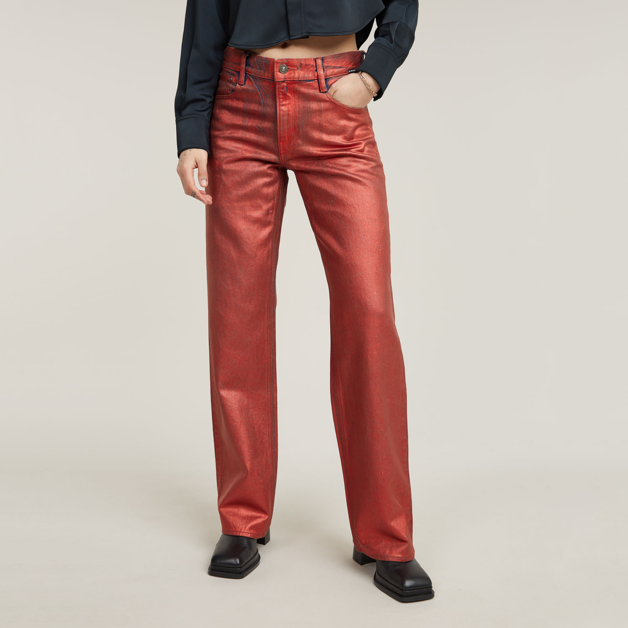 

Judee Loose Jeans - Red - Women