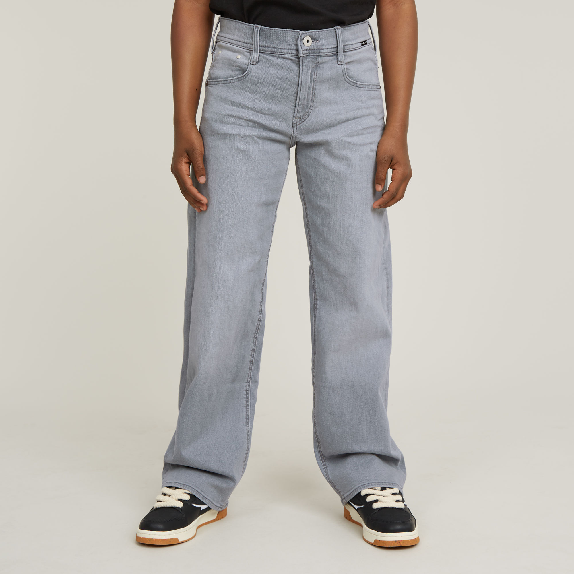 G-Star Raw Judee loose jeans premium high waist straight fit jeans sun faded skyrocket Grijs Meisjes Denim 152
