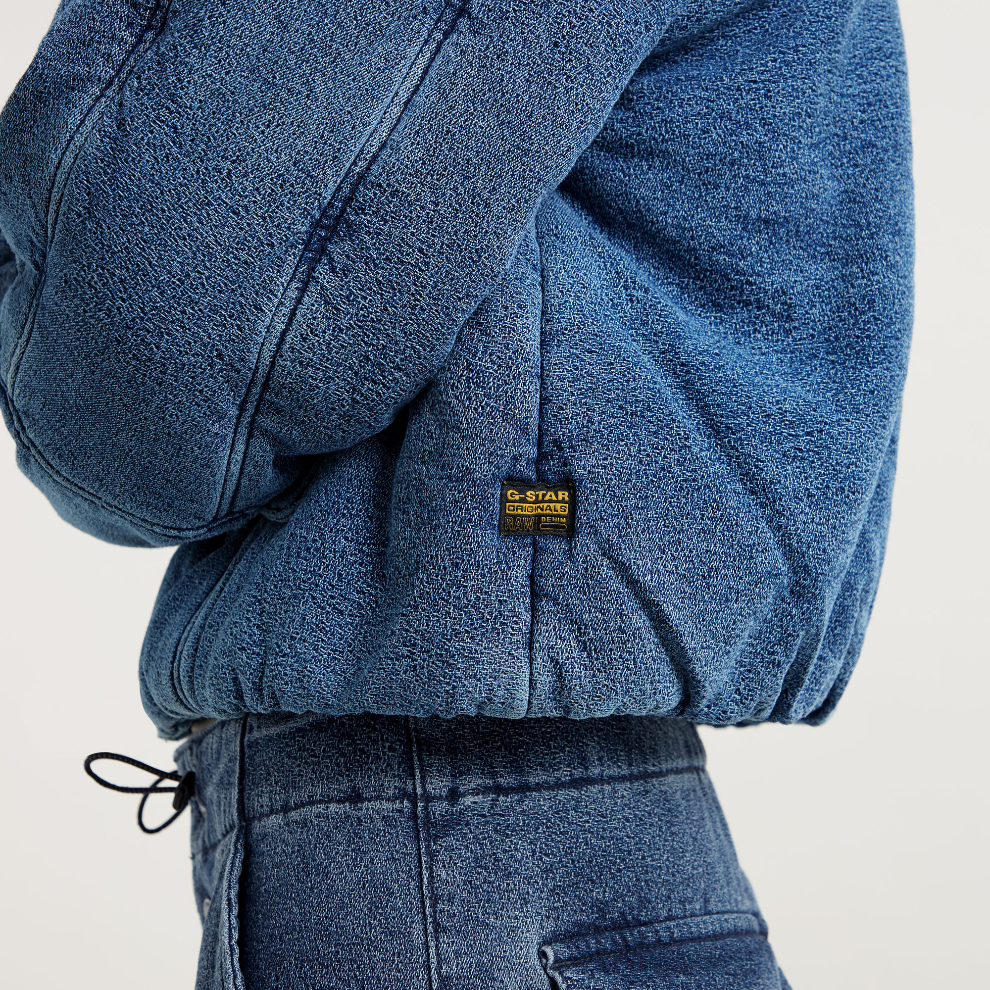 G-Star RAW Gewatteerd Cocoon Bomberjack Midden blauw Dames