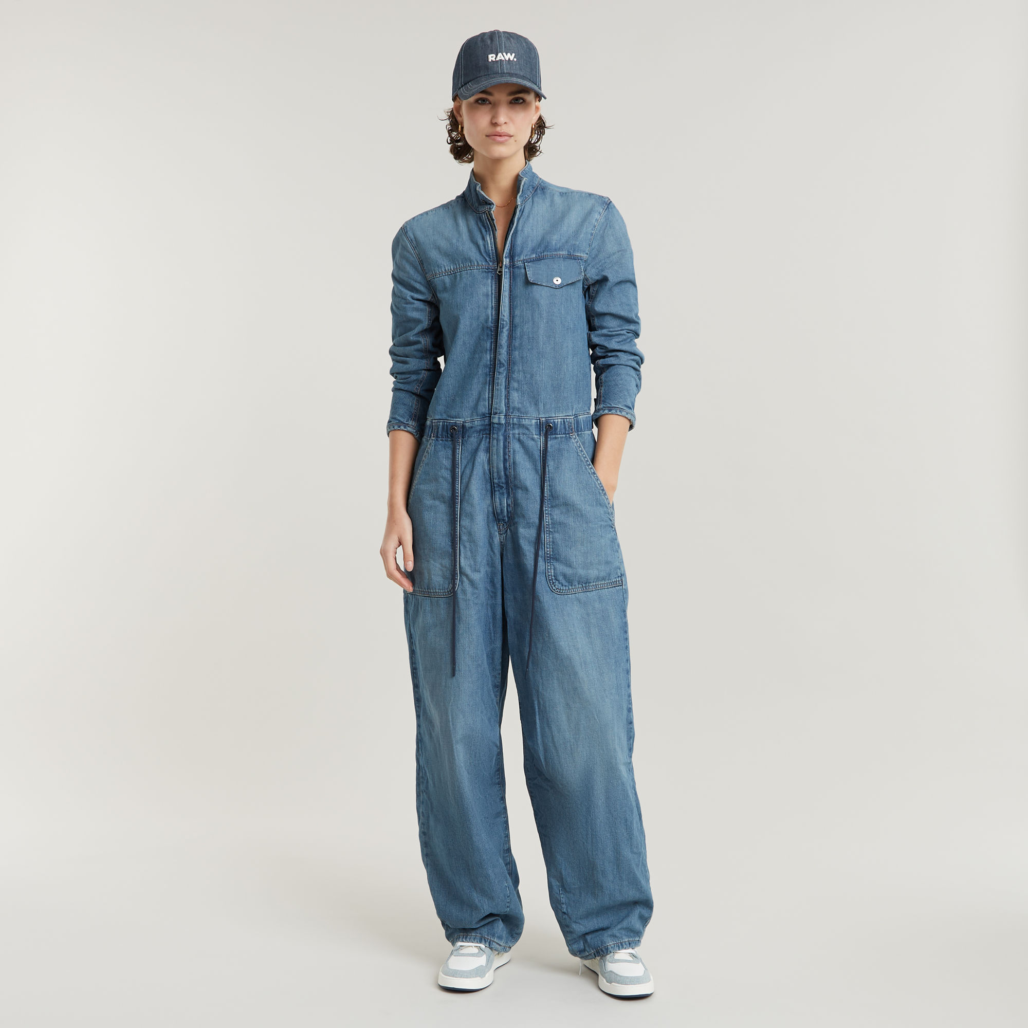 

Cocoon Jumpsuit - Midden blauw - Dames