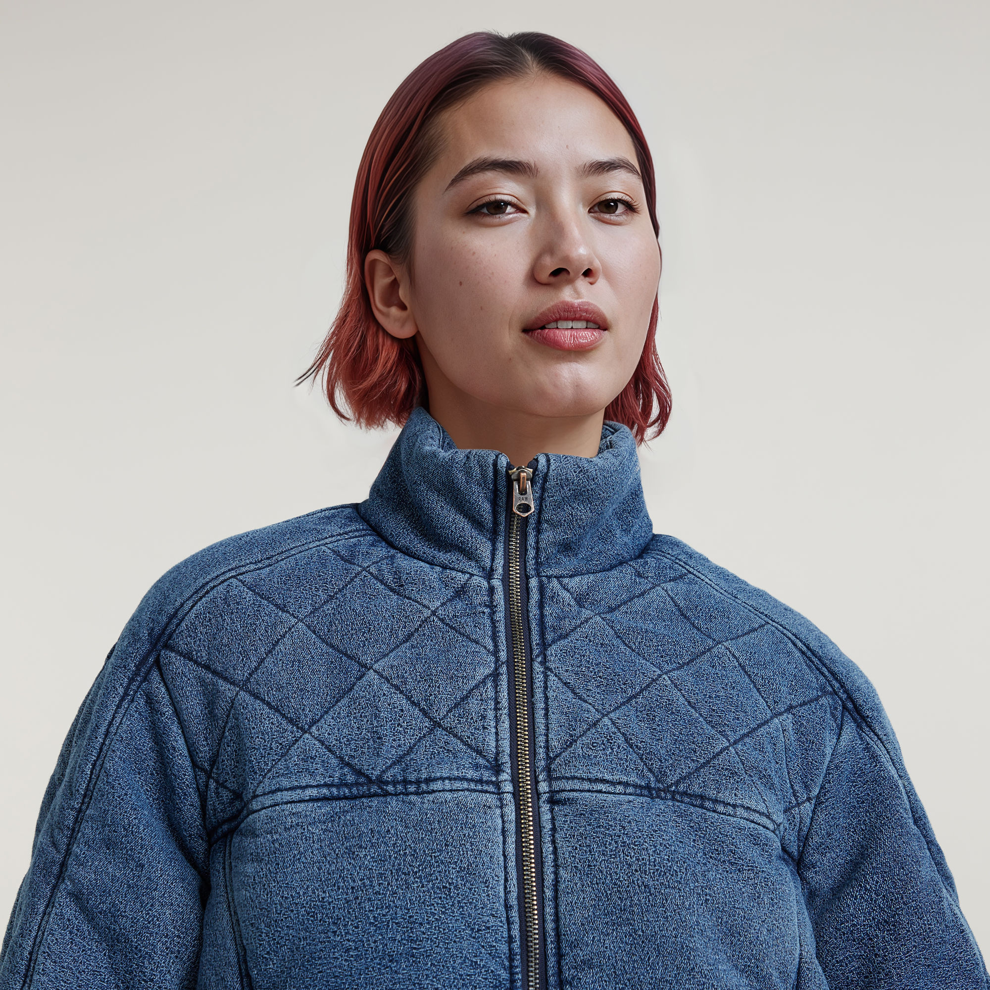 G-Star RAW Gewatteerd Cocoon Bomberjack Midden blauw Dames