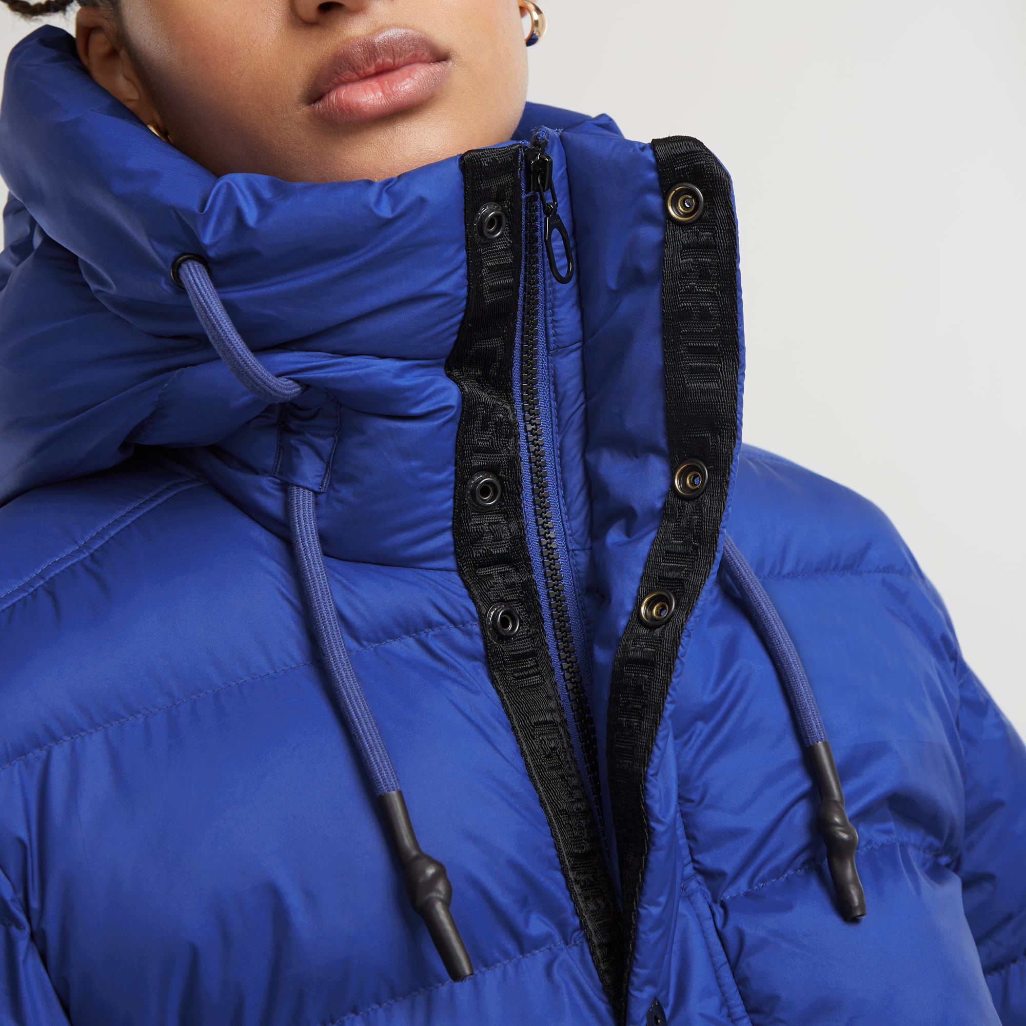G-Star RAW Whistler Short Puffer Midden blauw Dames