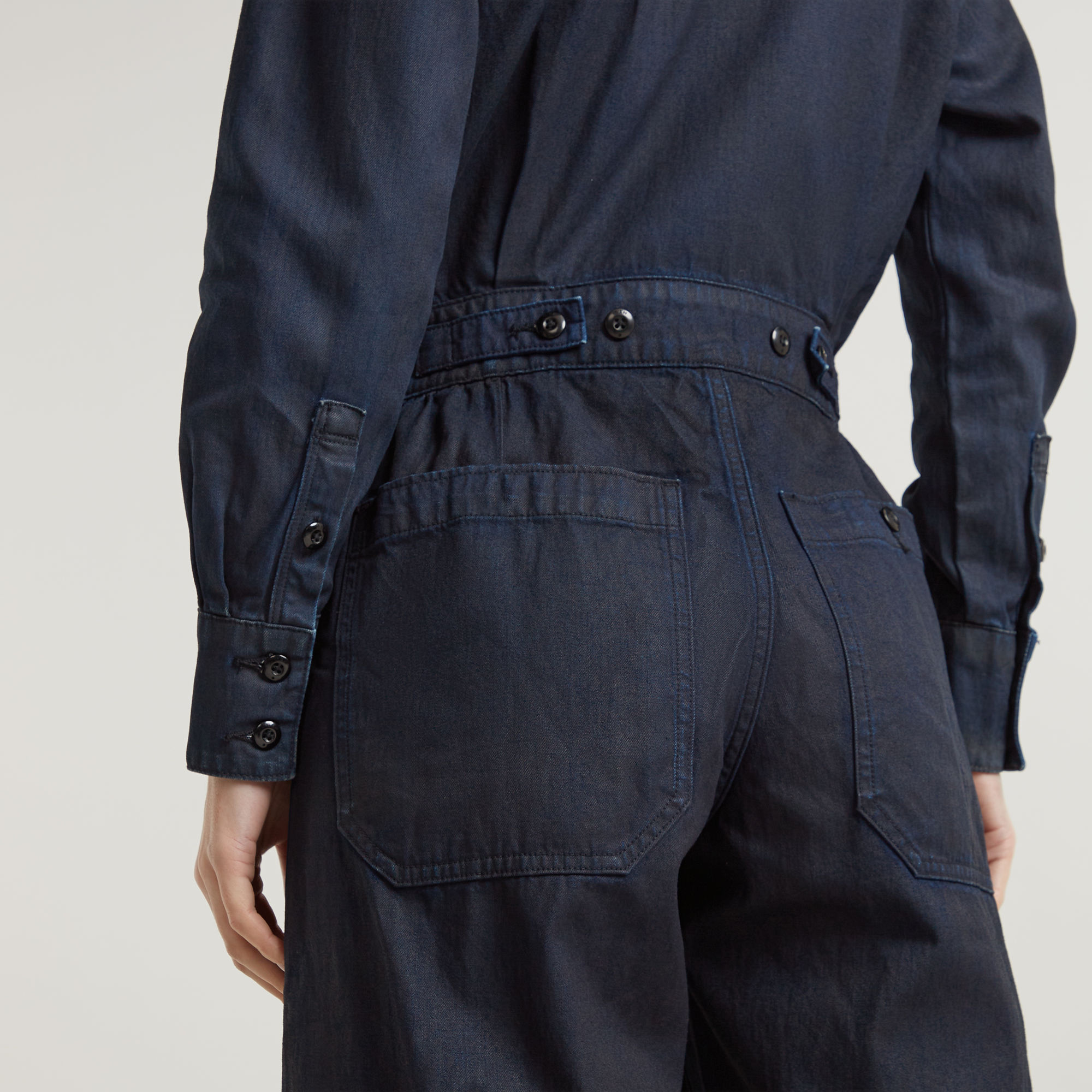 G-Star RAW Jumpsuit Tailored Wrap Donkerblauw Dames