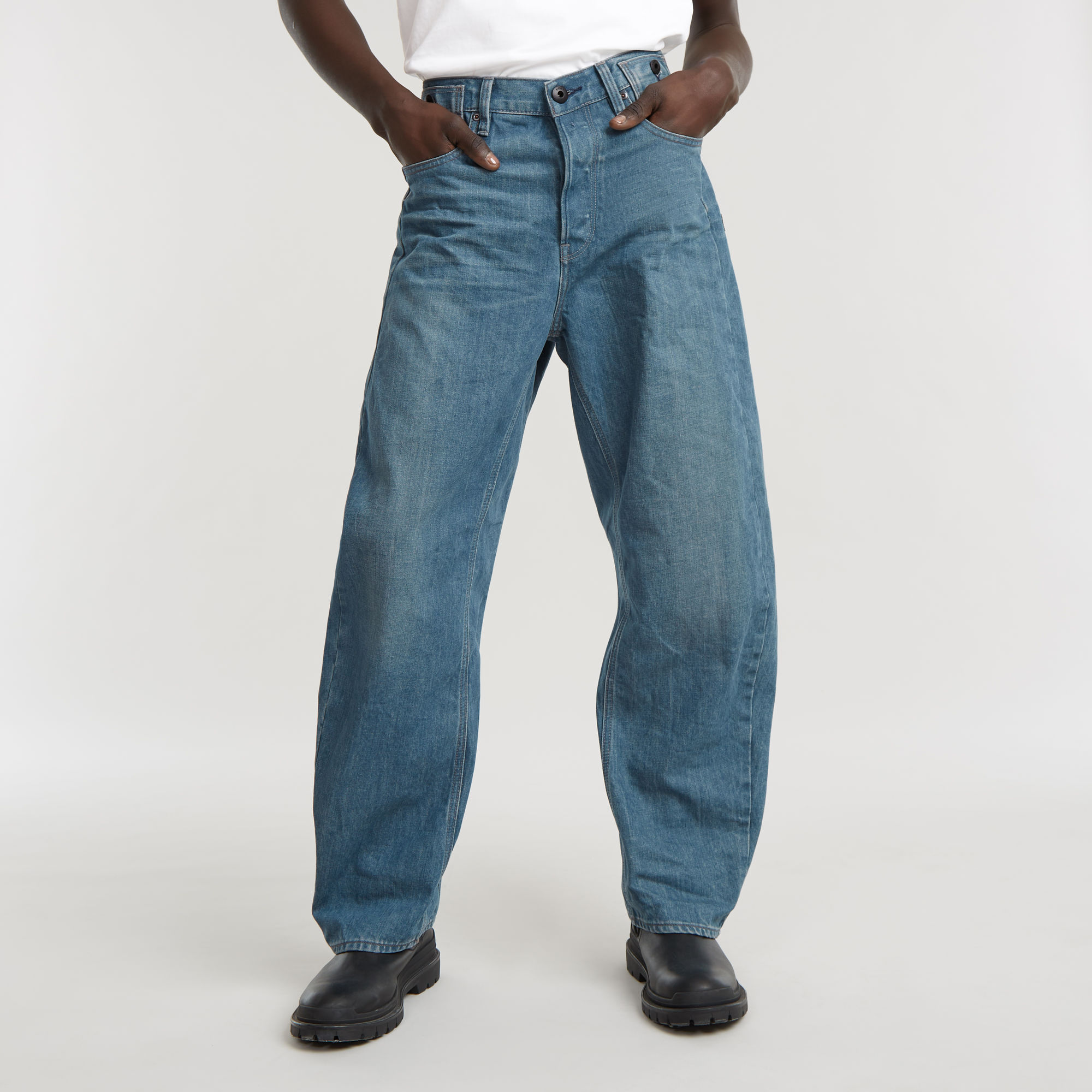 

Bend 3D Loose Jeans - Medium blue - Men