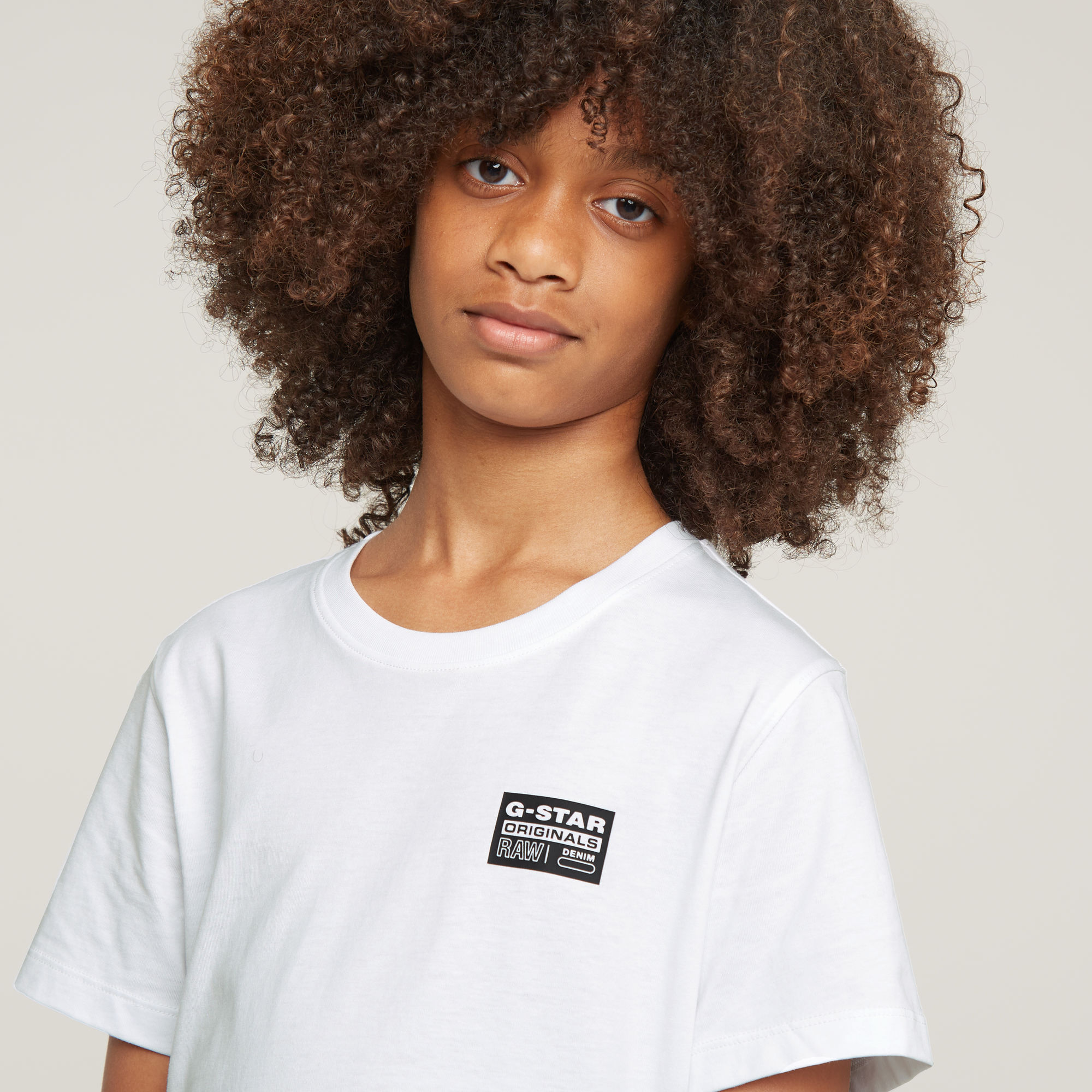 G-Star RAW Jongens T-Shirt Regular Wit jongens