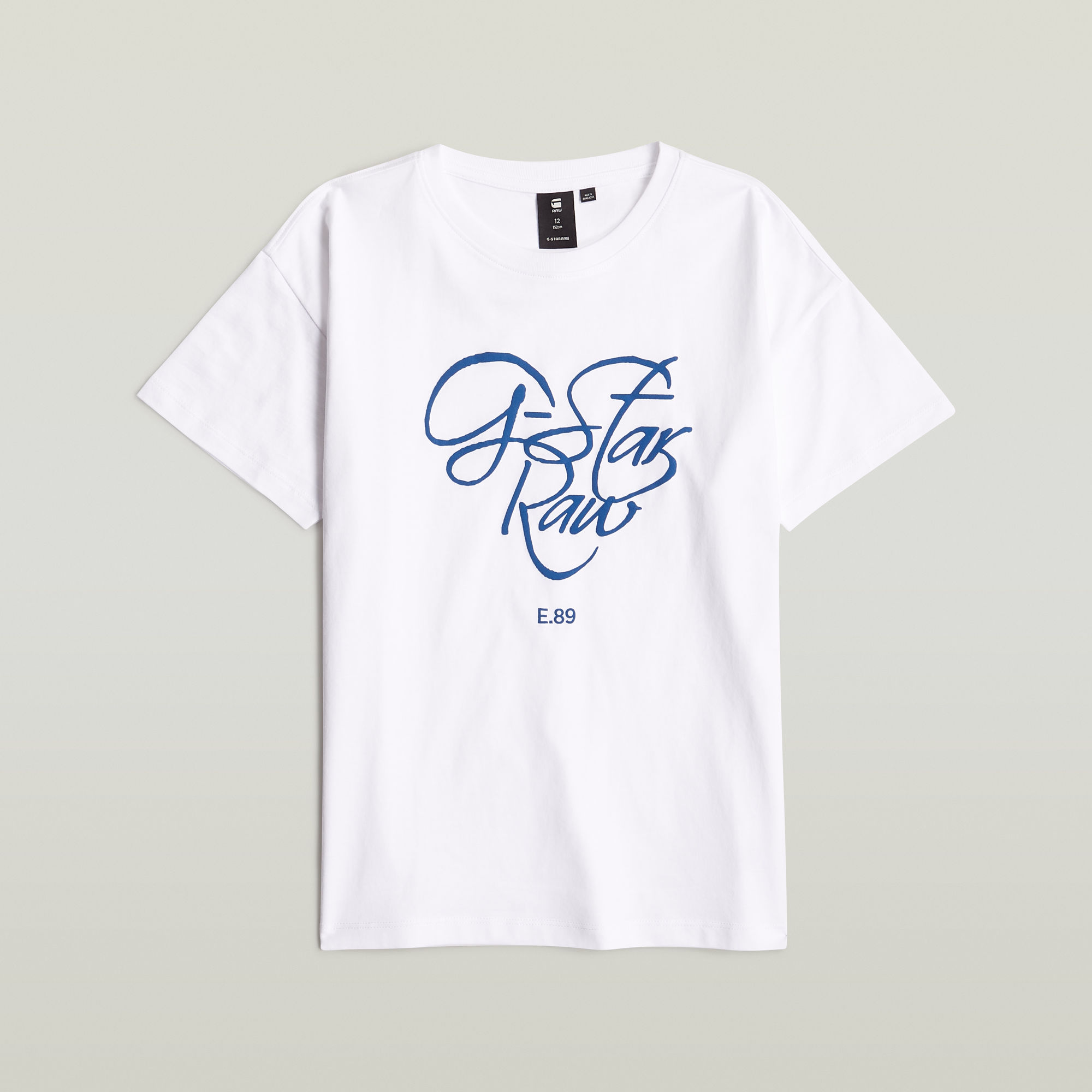 G-Star RAW Meisjes T-Shirt Loose Wit meisjes