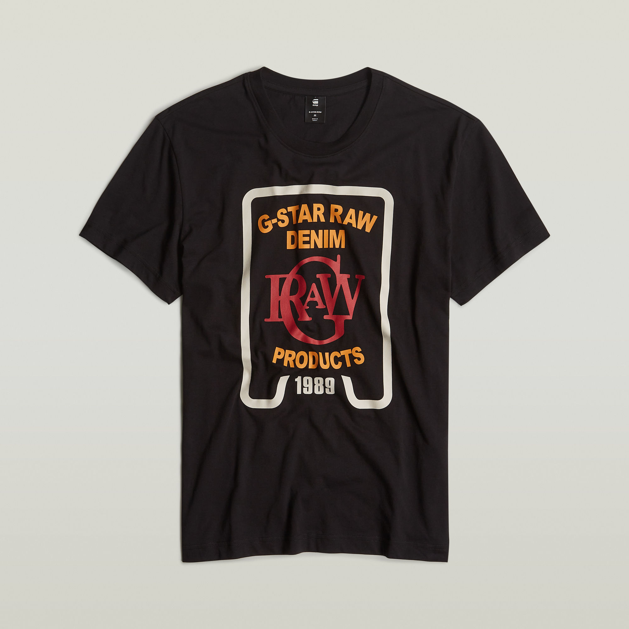 Thumbnail - Multicolor Graphic T-Shirt - Schwarz - Herren