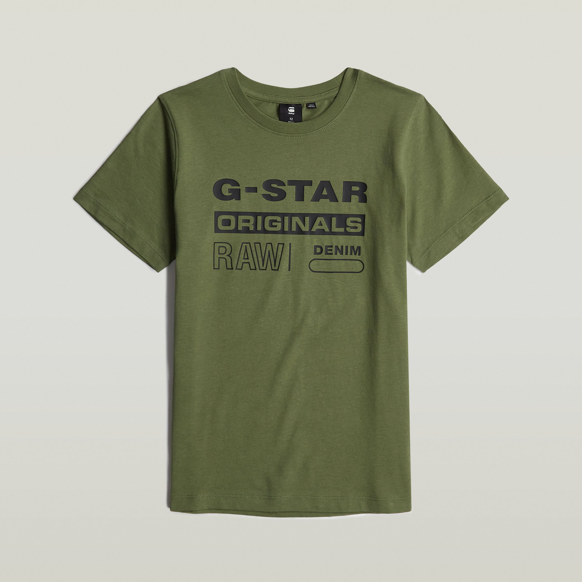 G-Star RAW Jongens T-Shirt Regular Groen jongens