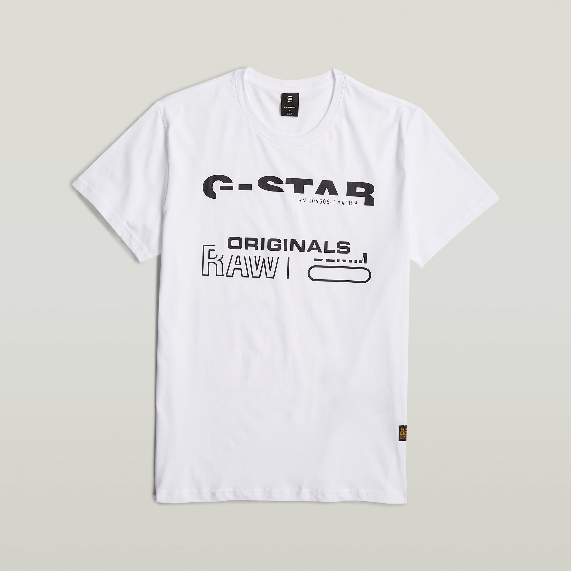 G-Star RAW Originals T-Shirt Wit Heren