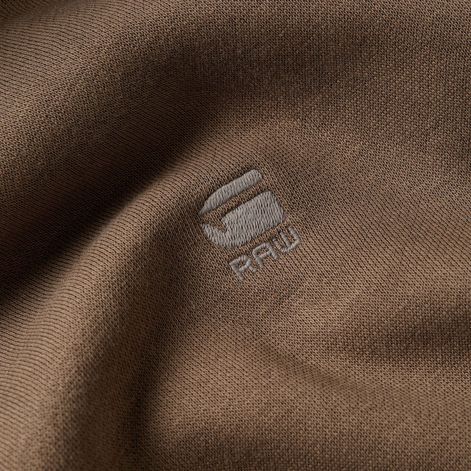 G-Star RAW Premium Core Hoodie Met Rits Bruin Heren