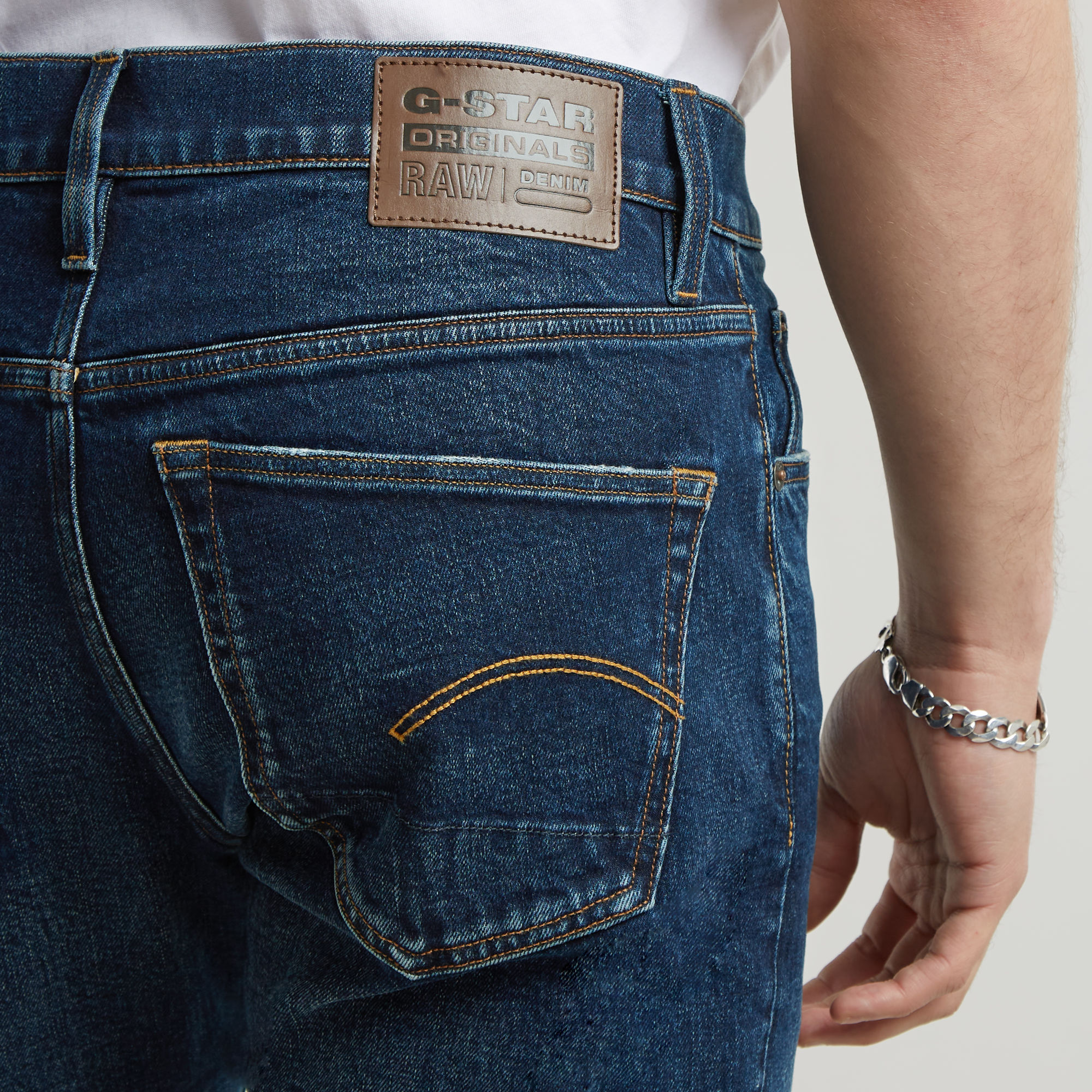 G-Star RAW 3301 Slim Jeans Donkerblauw Heren