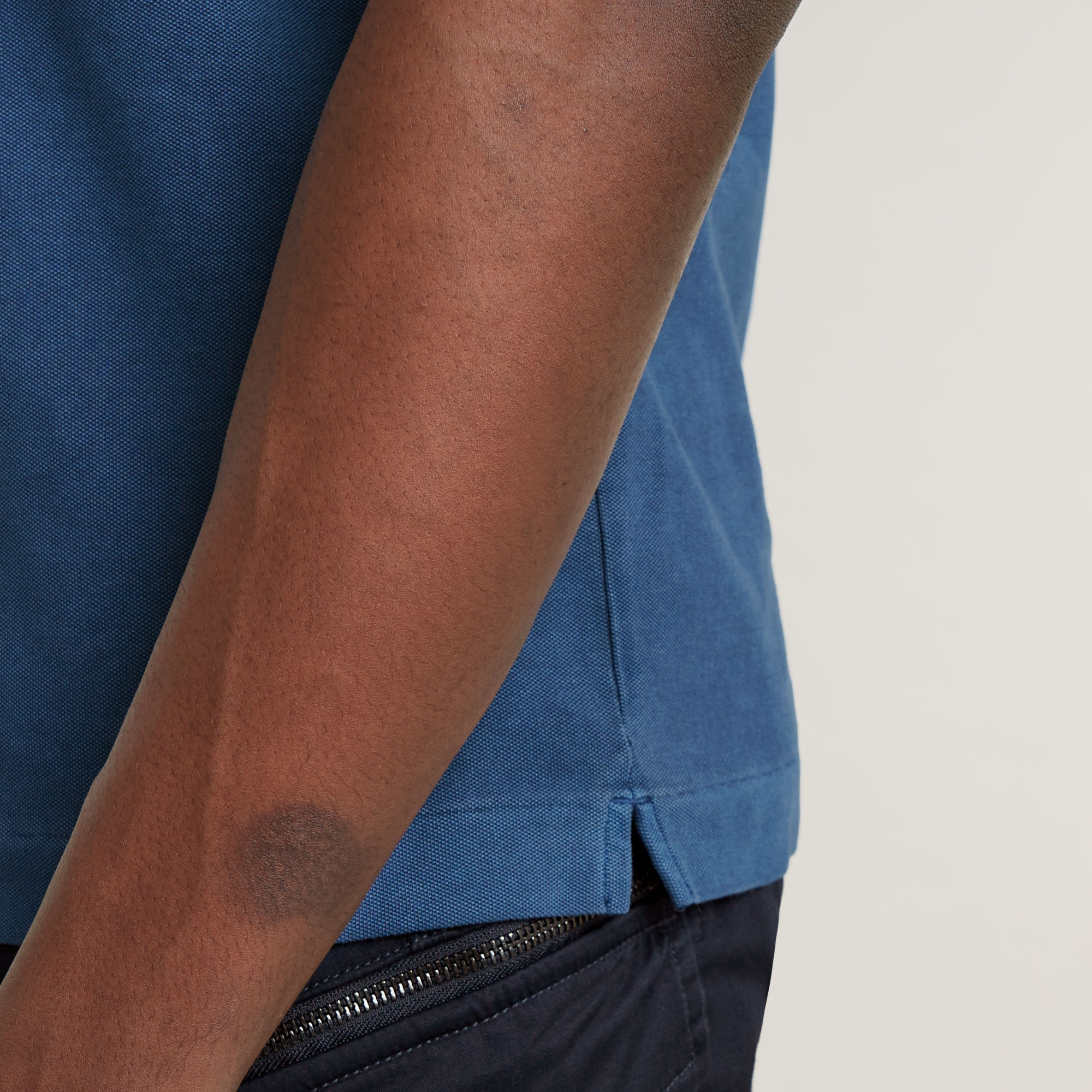 G-Star RAW Dunda Overdyed Slim Polo Midden blauw Heren