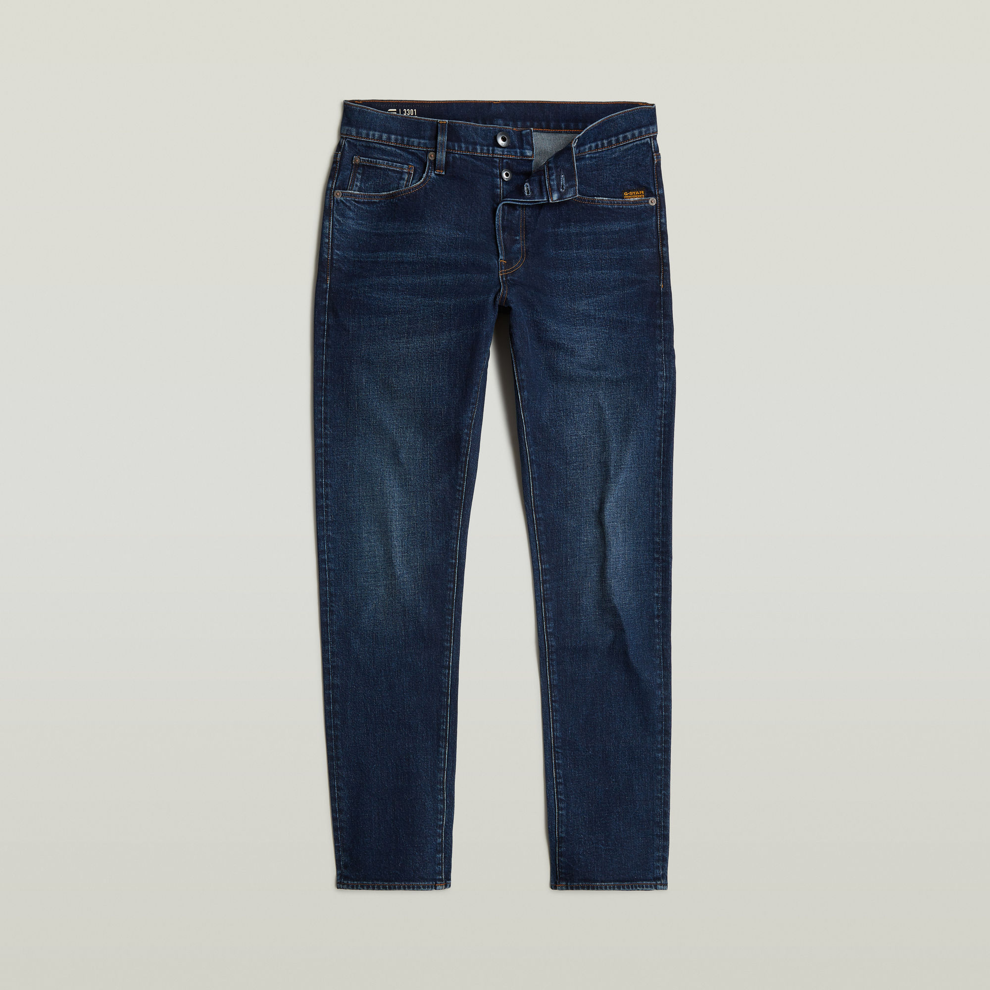G-Star RAW 3301 Slim Jeans Donkerblauw Heren