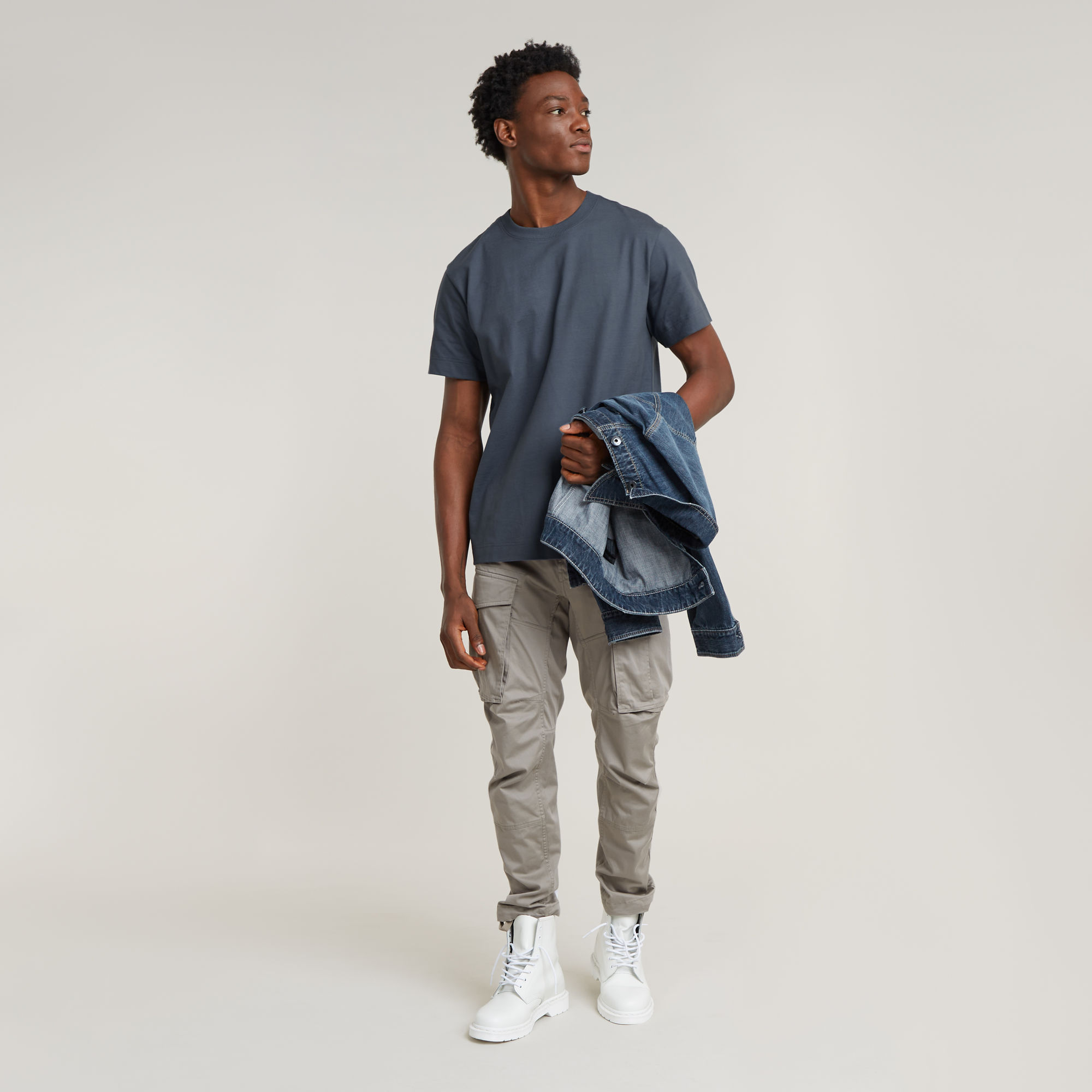 G-Star RAW Rovic Zip 3D Regular Tapered Broek Beige Heren