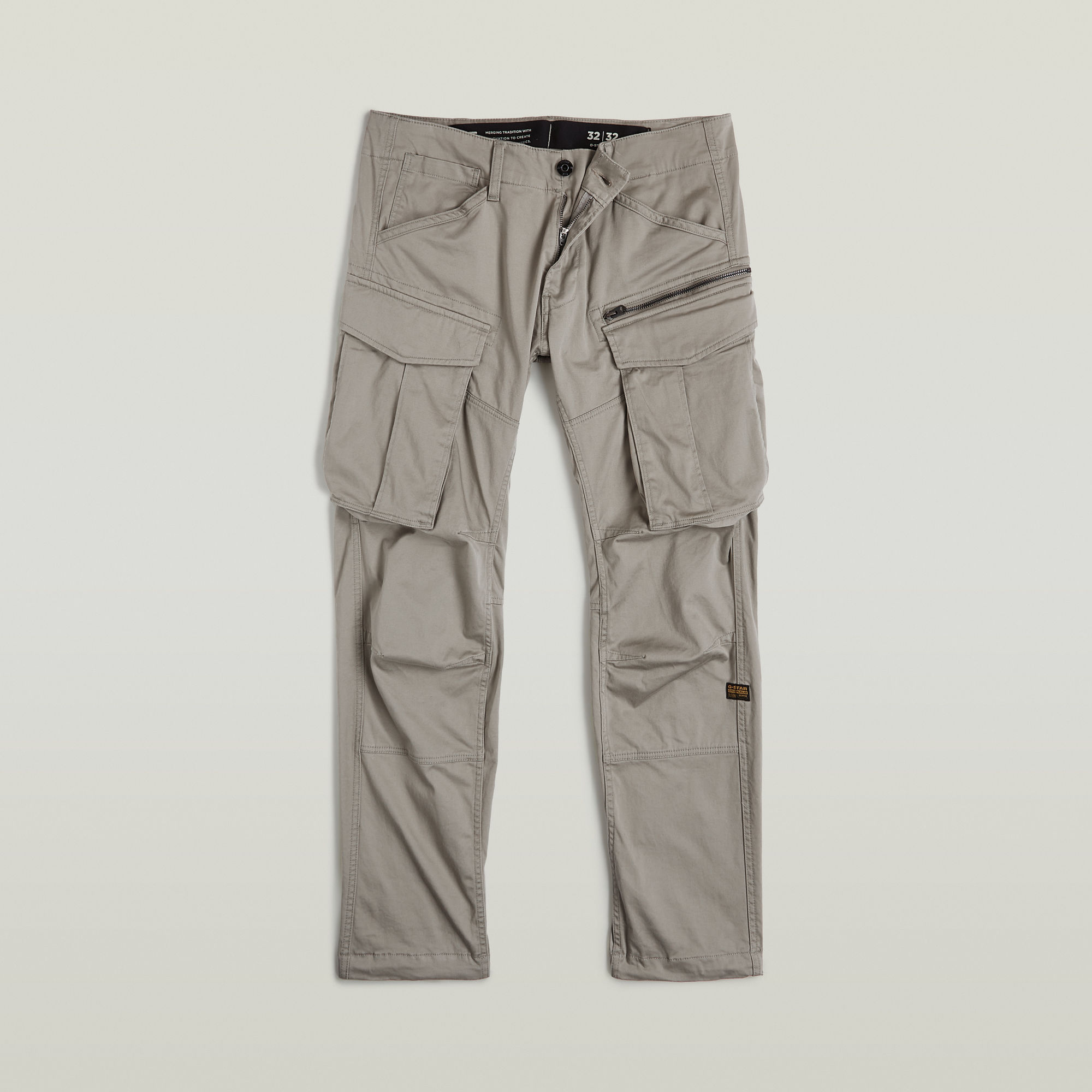G-Star RAW Rovic Zip 3D Regular Tapered Broek Beige Heren