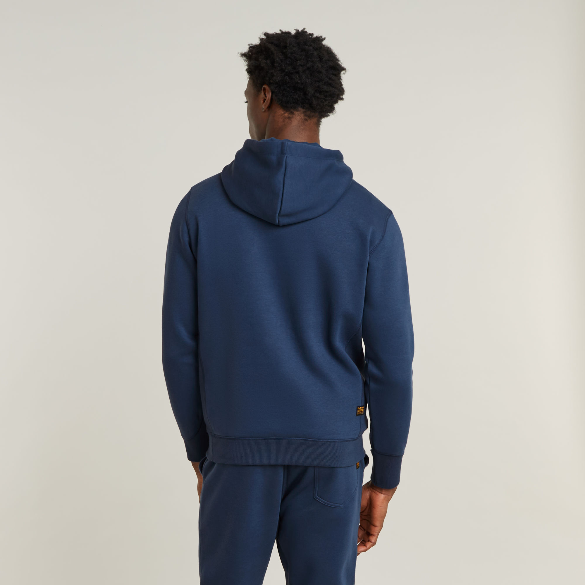 G-Star RAW Premium Core Hoodie Midden blauw Heren