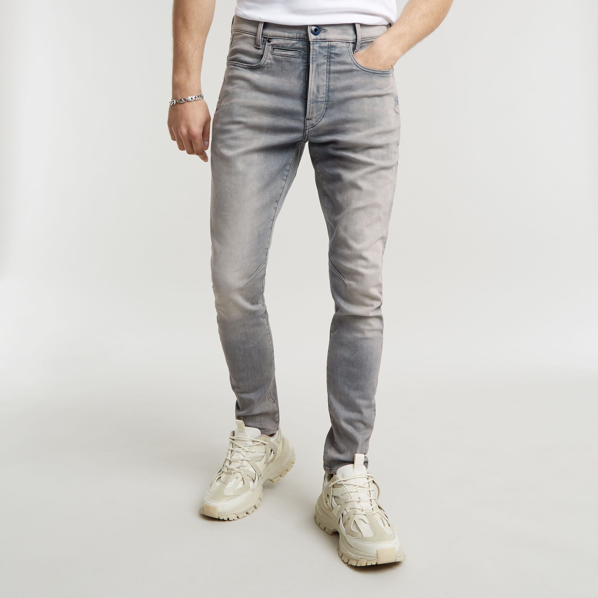 D-Staq 3D Slim Jeans - Grau - Herren