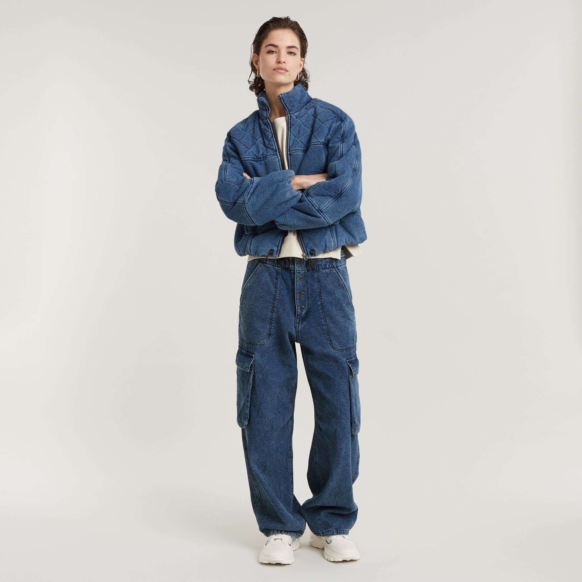 G-Star RAW Cocoon Broek Midden blauw Dames