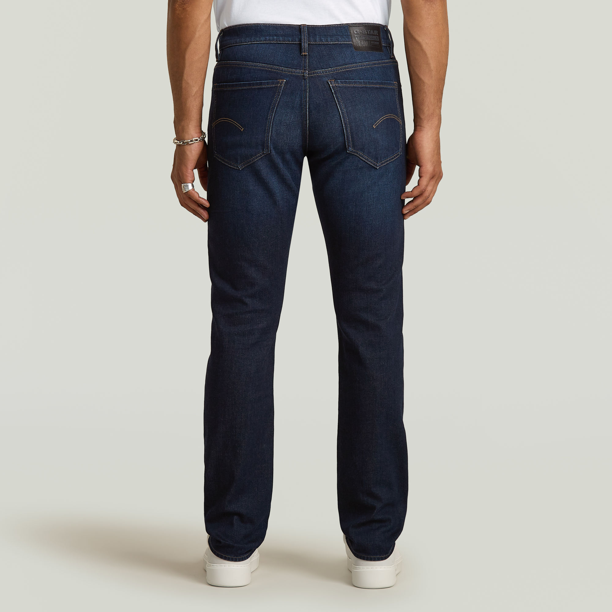 G-Star RAW Mosa Straight Jeans Donkerblauw Heren