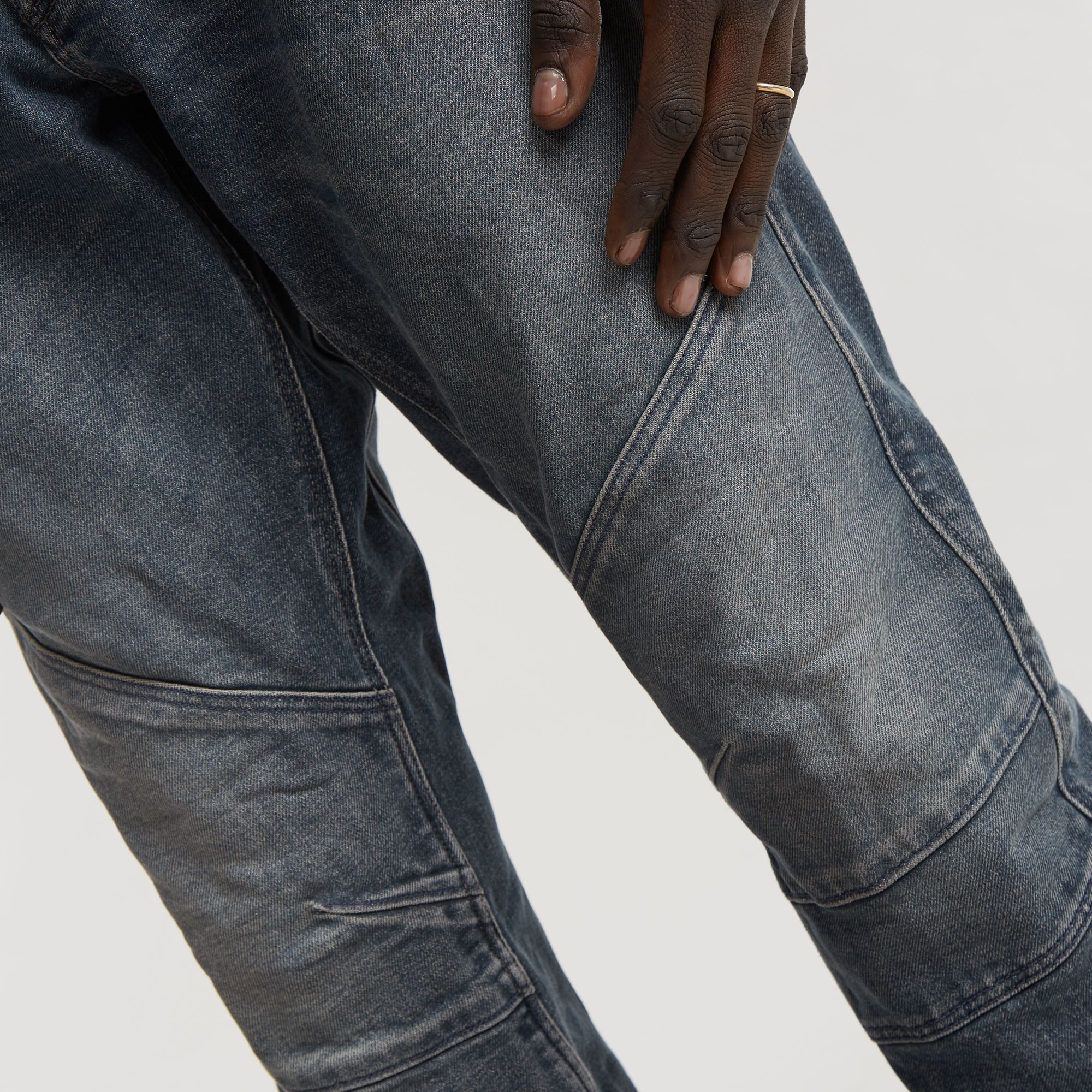 G-Star RAW Moto Cross 3D Slim Jeans Donkerblauw Heren