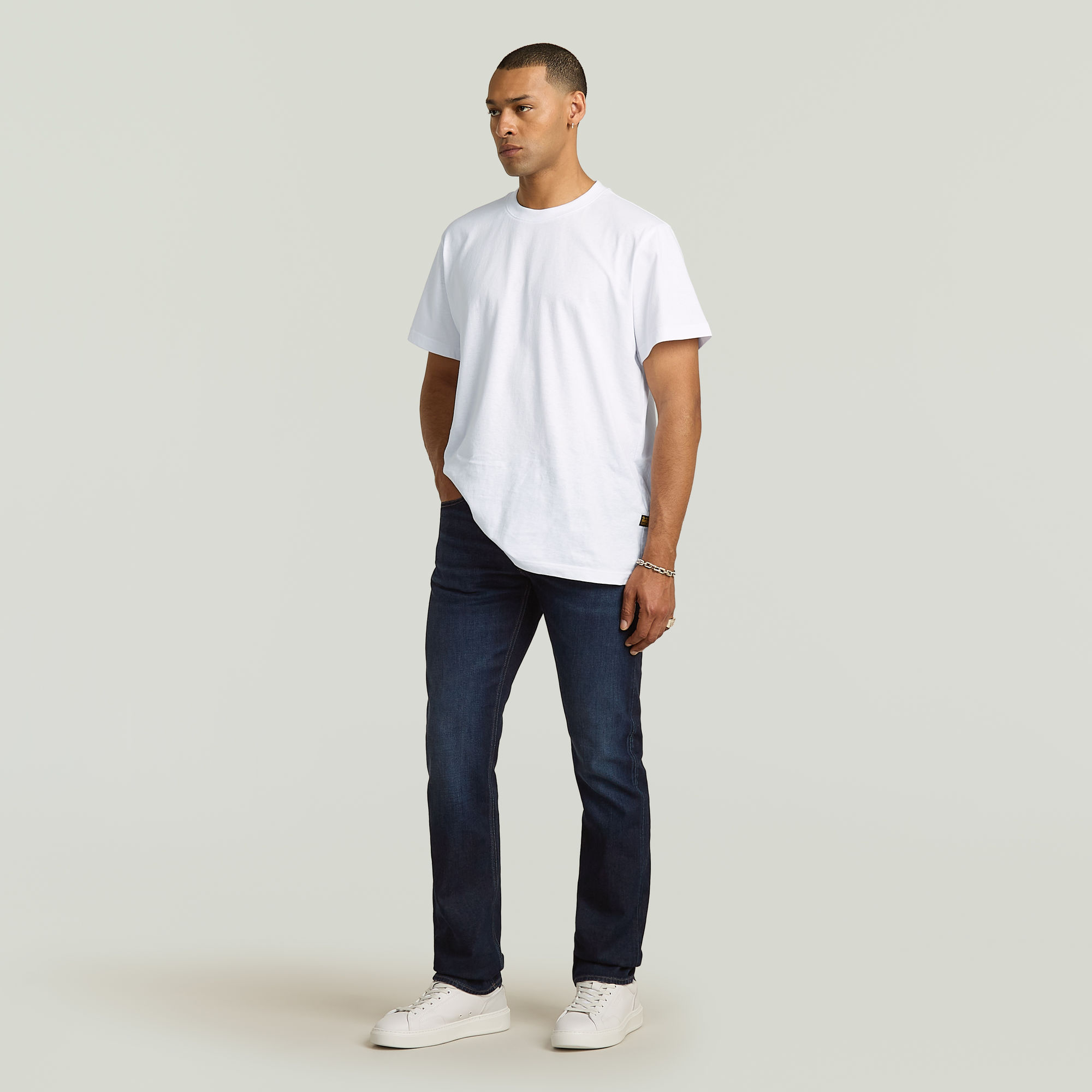 G-Star RAW Mosa Straight Jeans Donkerblauw Heren