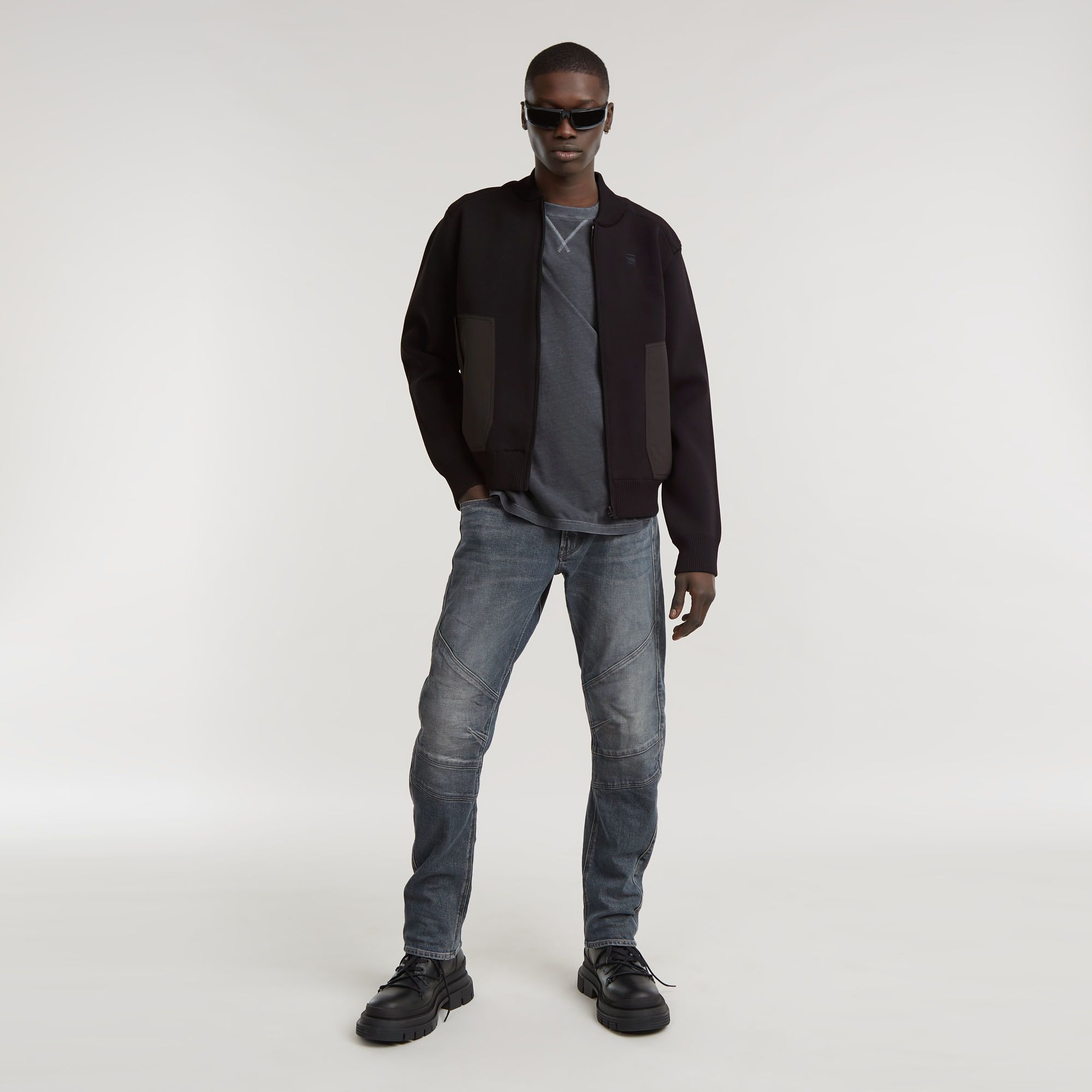 G-Star RAW Moto Cross 3D Slim Jeans Donkerblauw Heren